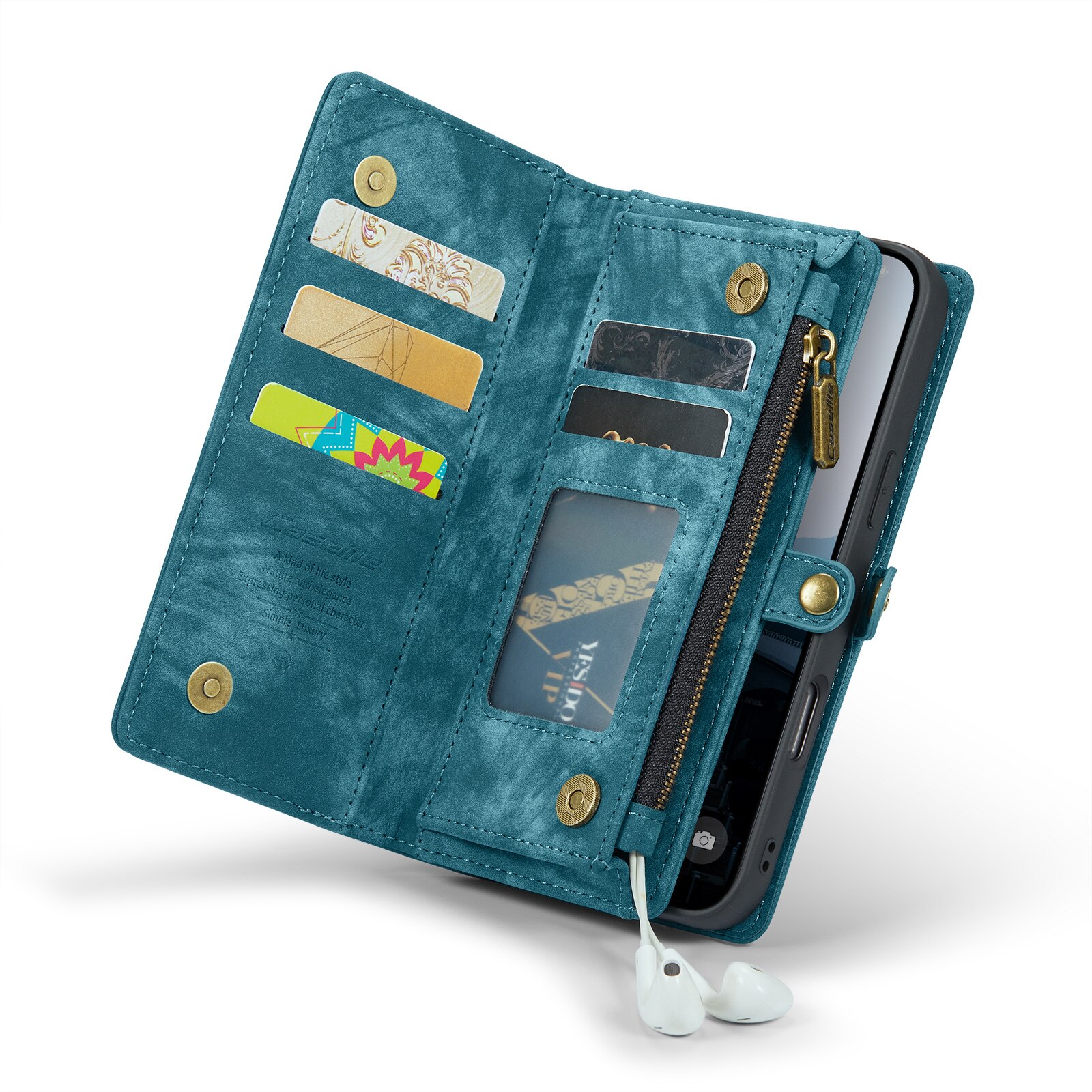 iPhone 16 Multi-slot Wallet Case Blue