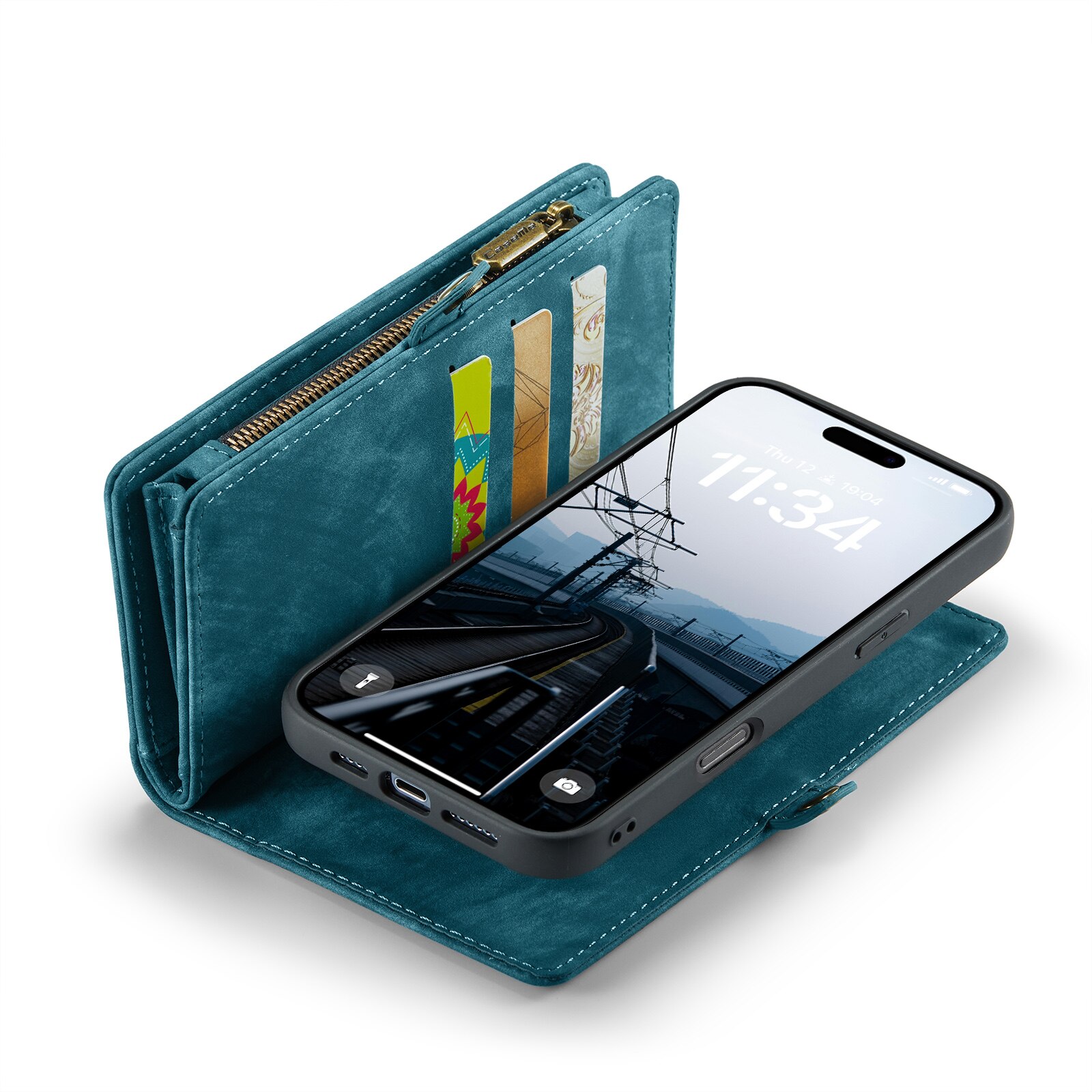 iPhone 16 Plus Multi-slot Wallet Case Blue