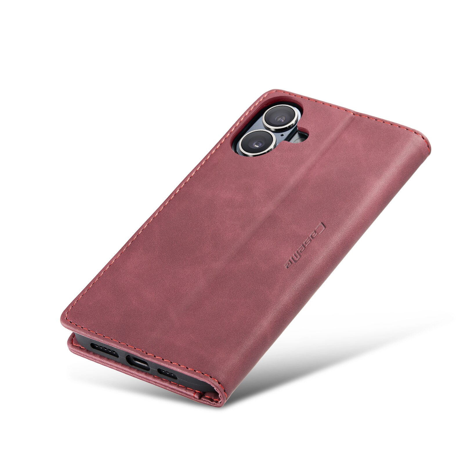 iPhone 16 Plus Slim Wallet Case Red