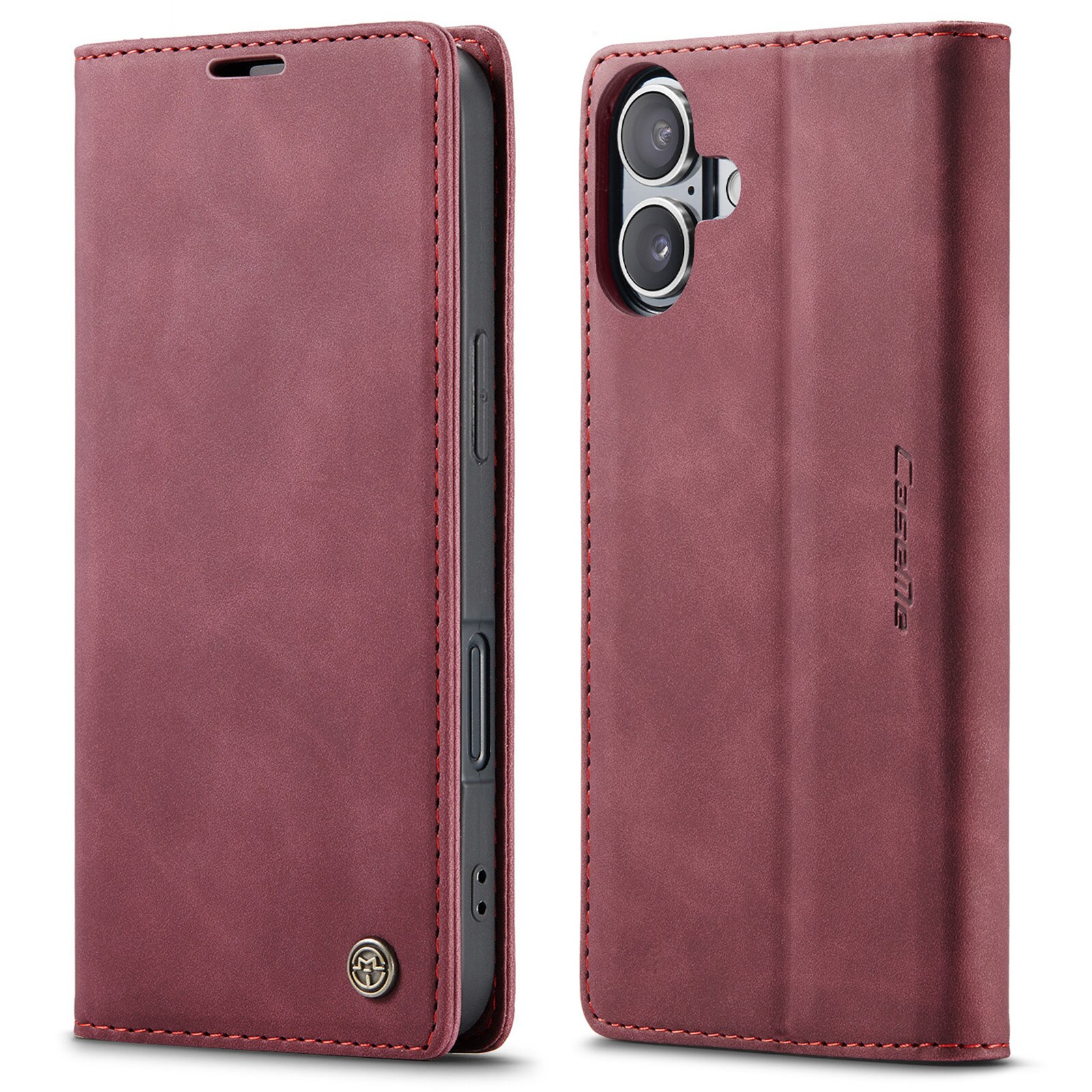 iPhone 16 Plus Slim Wallet Case Red