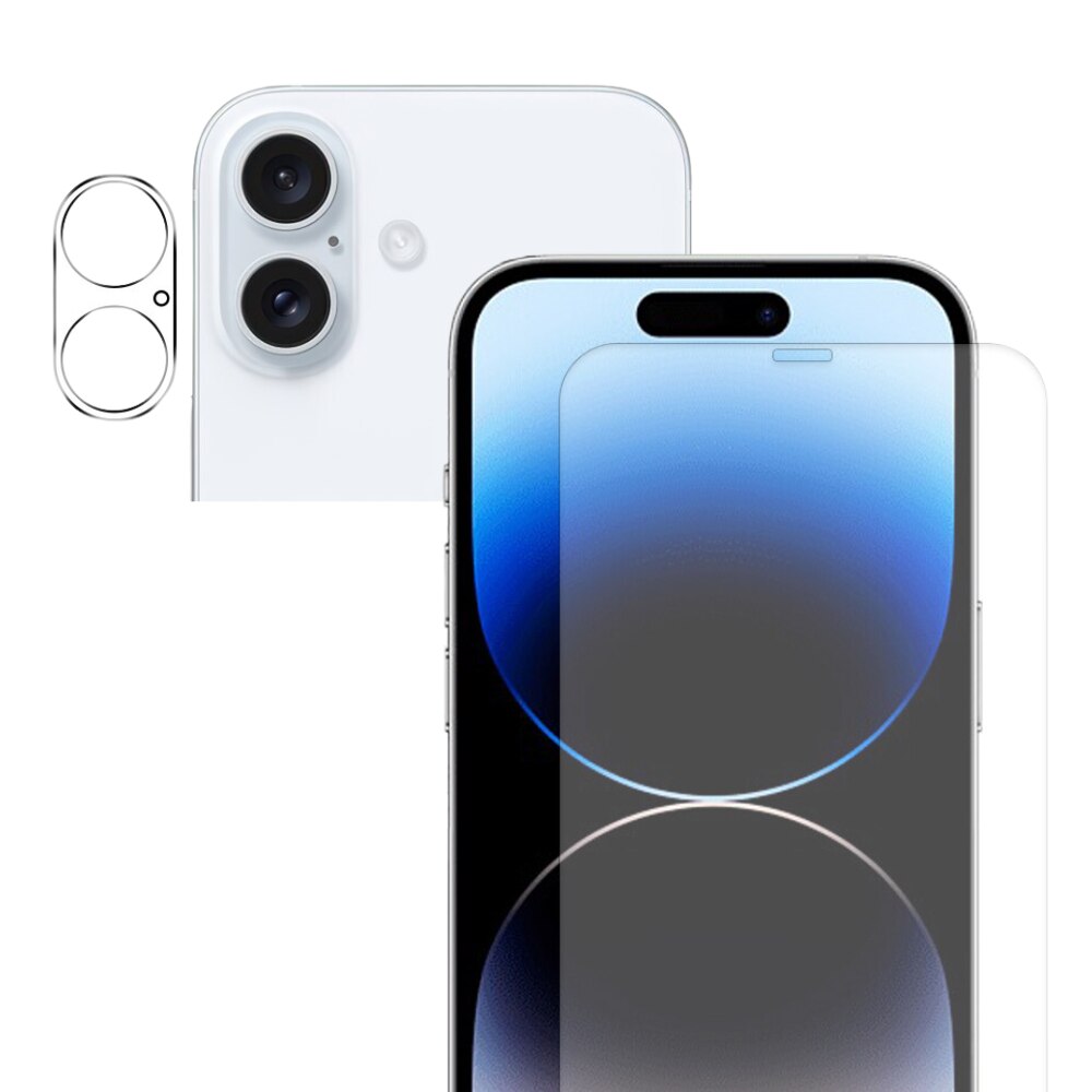 iPhone 16 Plus Camera Protector and Tempered Glass Screen Protector