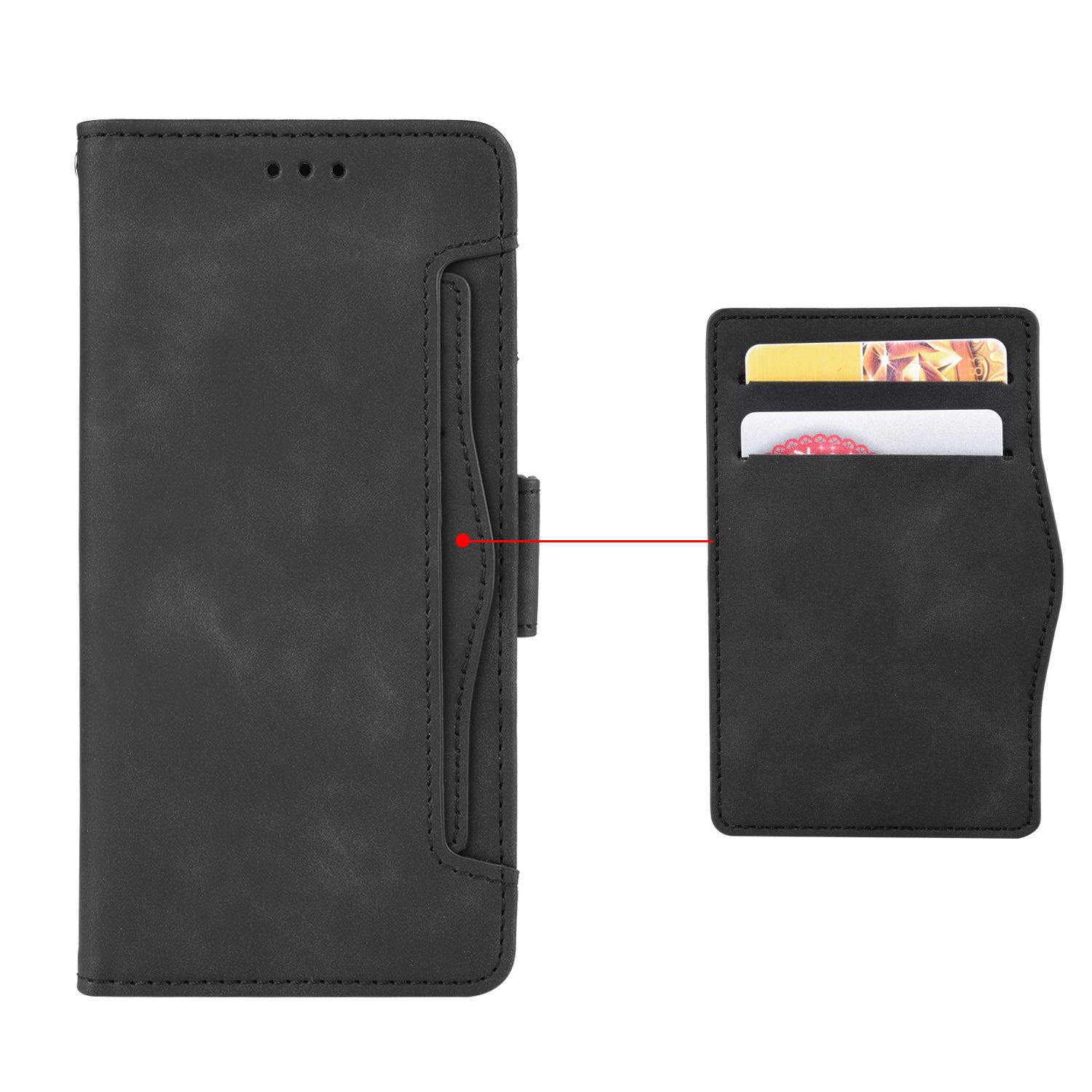 iPhone 16 Multi Wallet Case Black