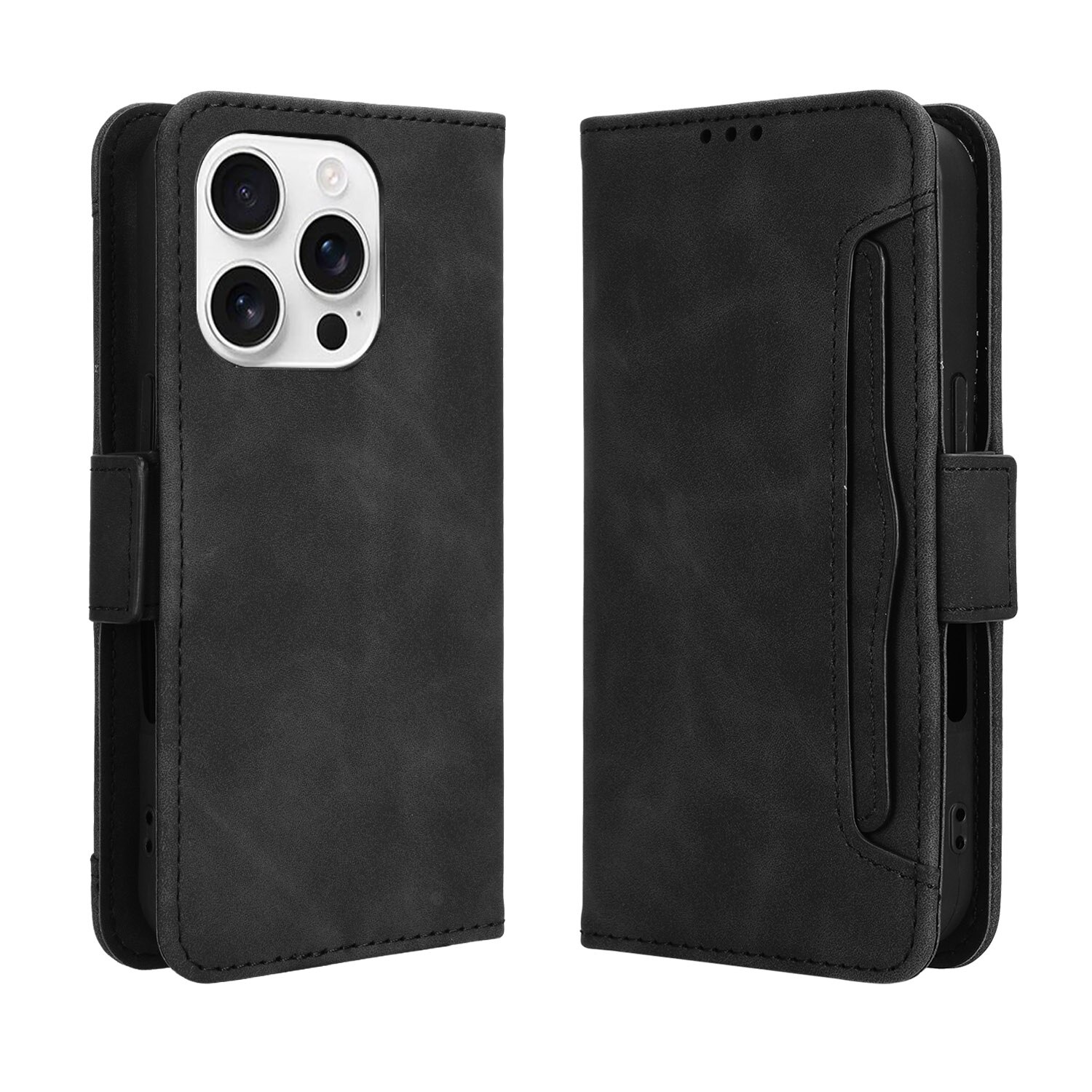 iPhone 16 Pro Max Multi Wallet Case Black