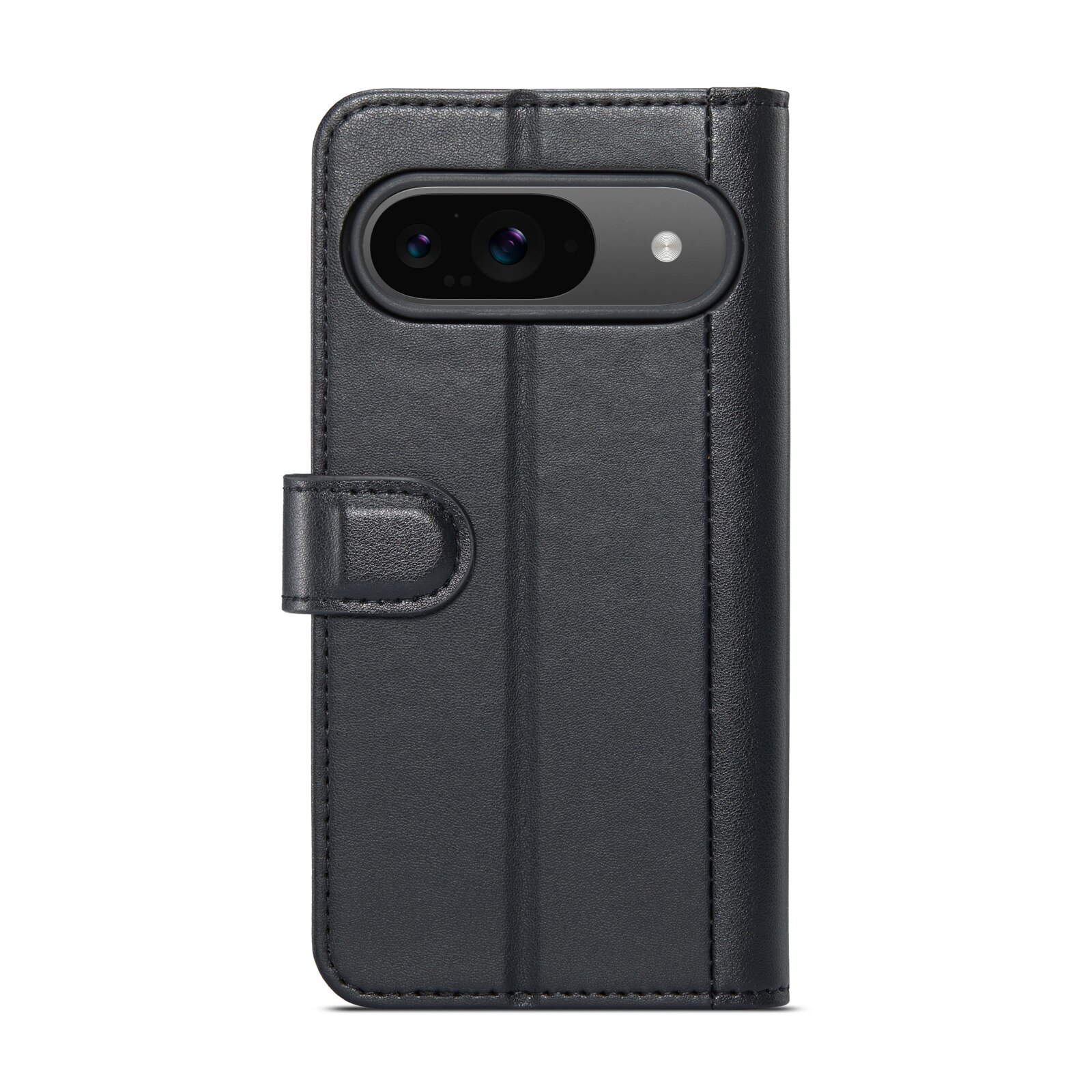 Google Pixel 9 Pro Genuine Leather Wallet Case Black