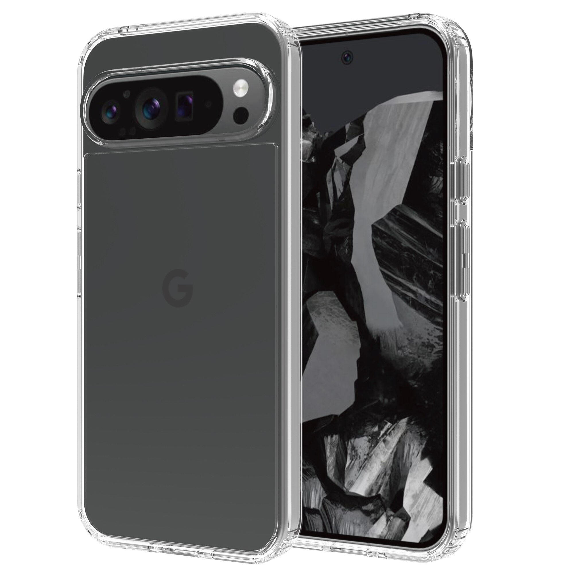 Google Pixel 9 Pro XL Crystal Hybrid Case Transparent