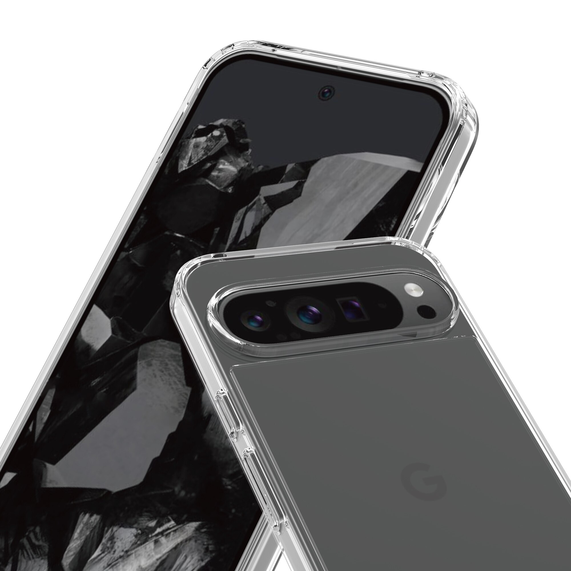 Google Pixel 9 Pro XL Crystal Hybrid Case Transparent