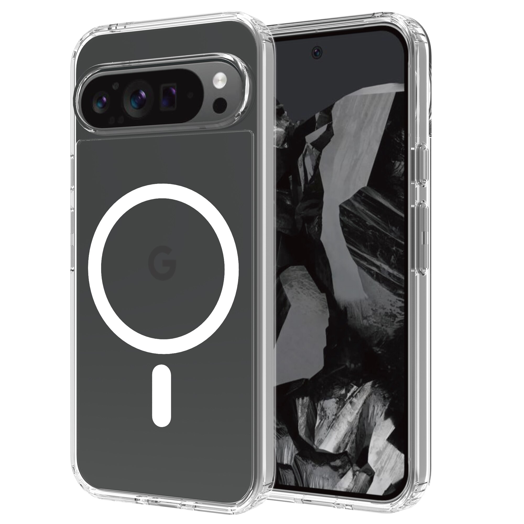 Hybrid Case MagSafe Google Pixel 9 Pro XL Transparent