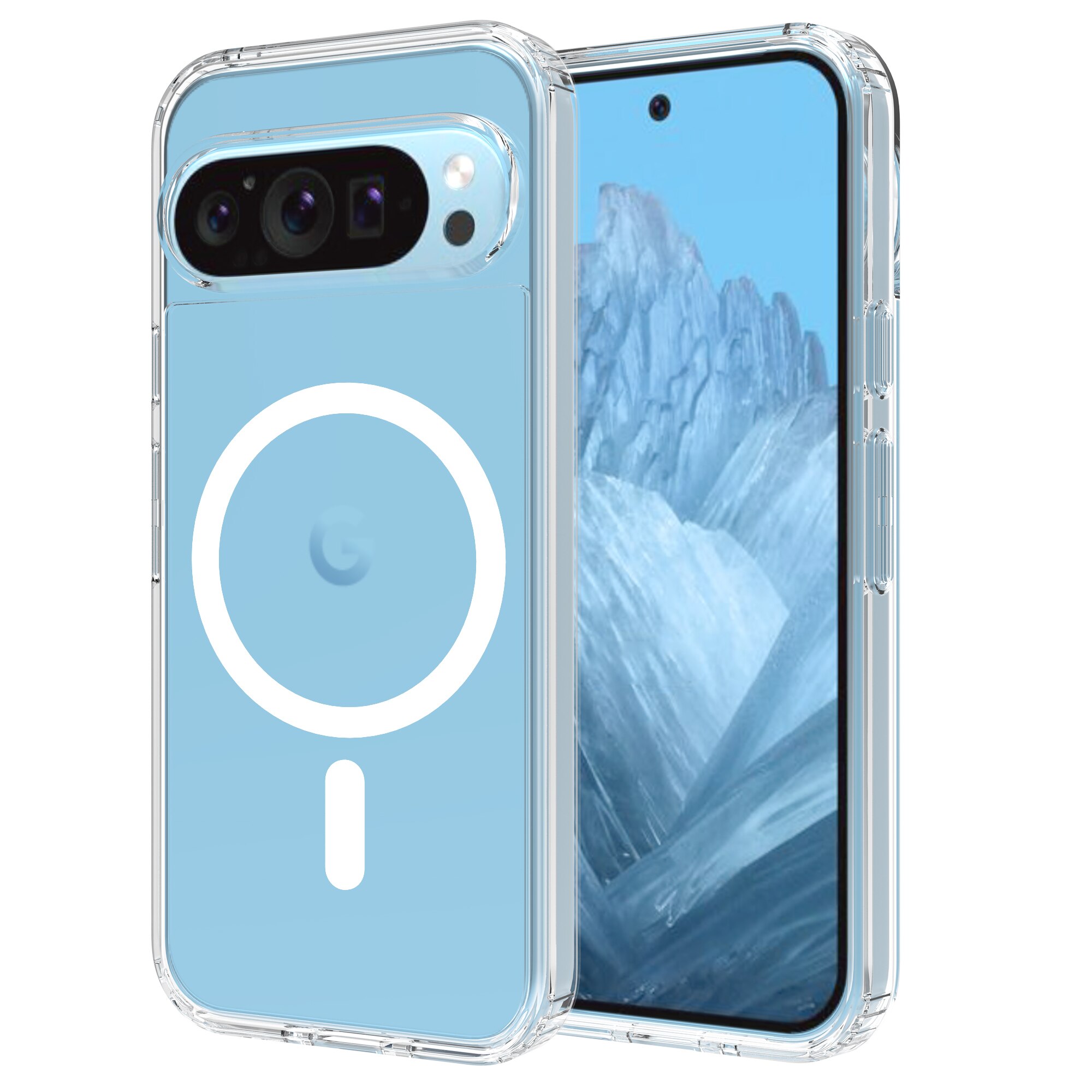 Hybrid Case MagSafe Google Pixel 9 Pro Transparent