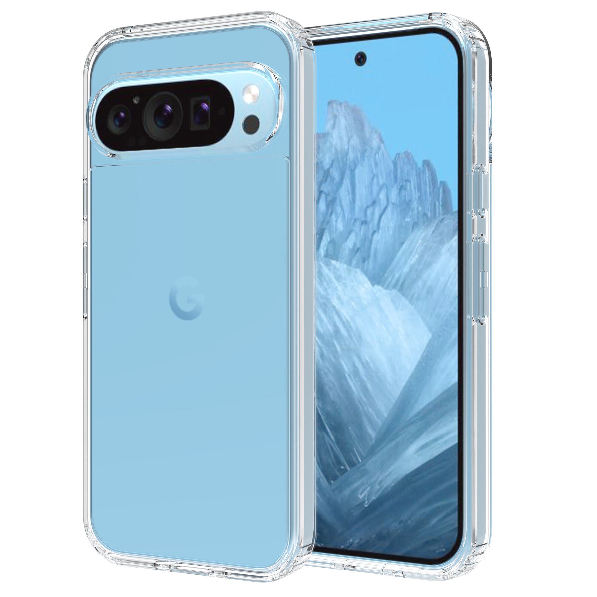 Google Pixel 9 Crystal Hybrid Case Transparent