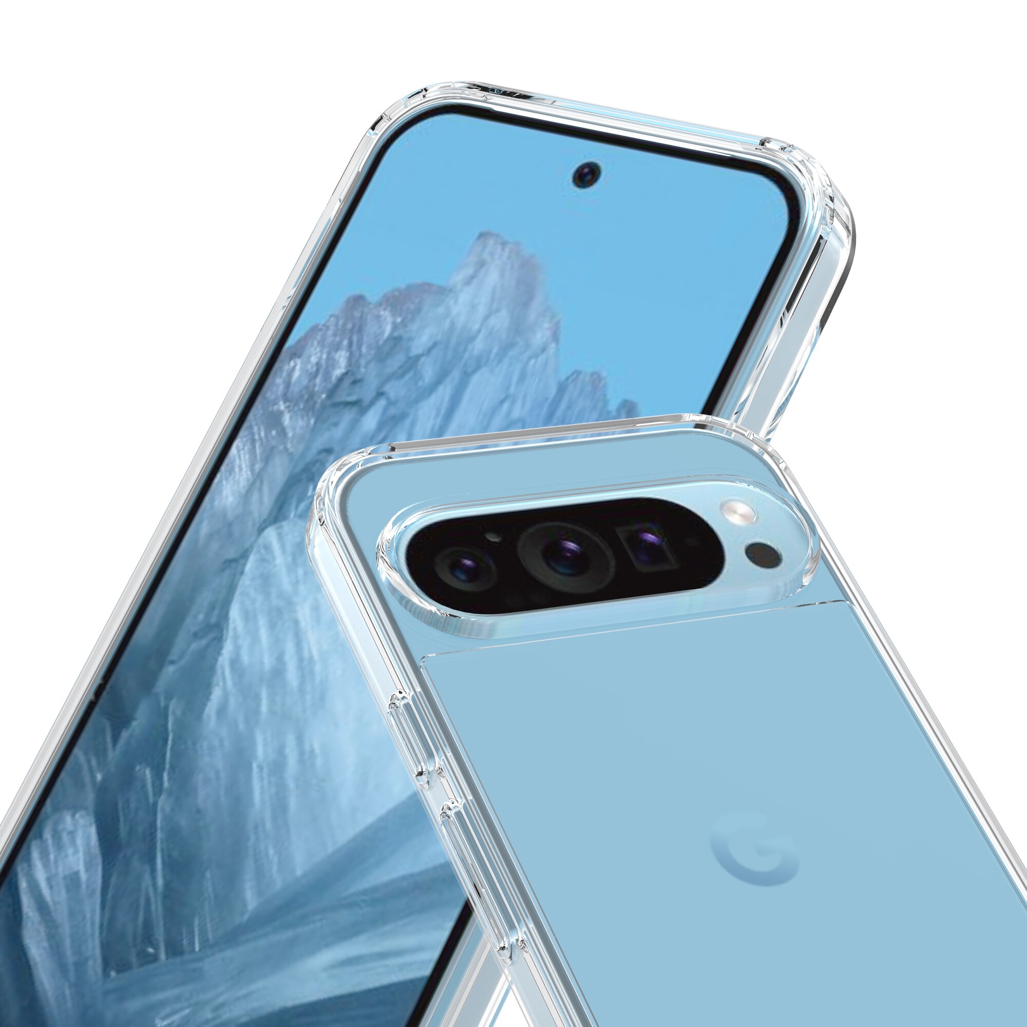 Google Pixel 9 Crystal Hybrid Case Transparent