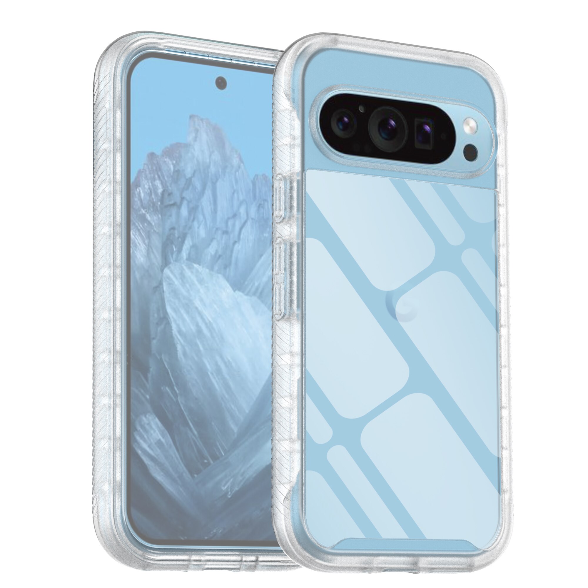 Google Pixel 9 Pro Full Protection Case Transparent