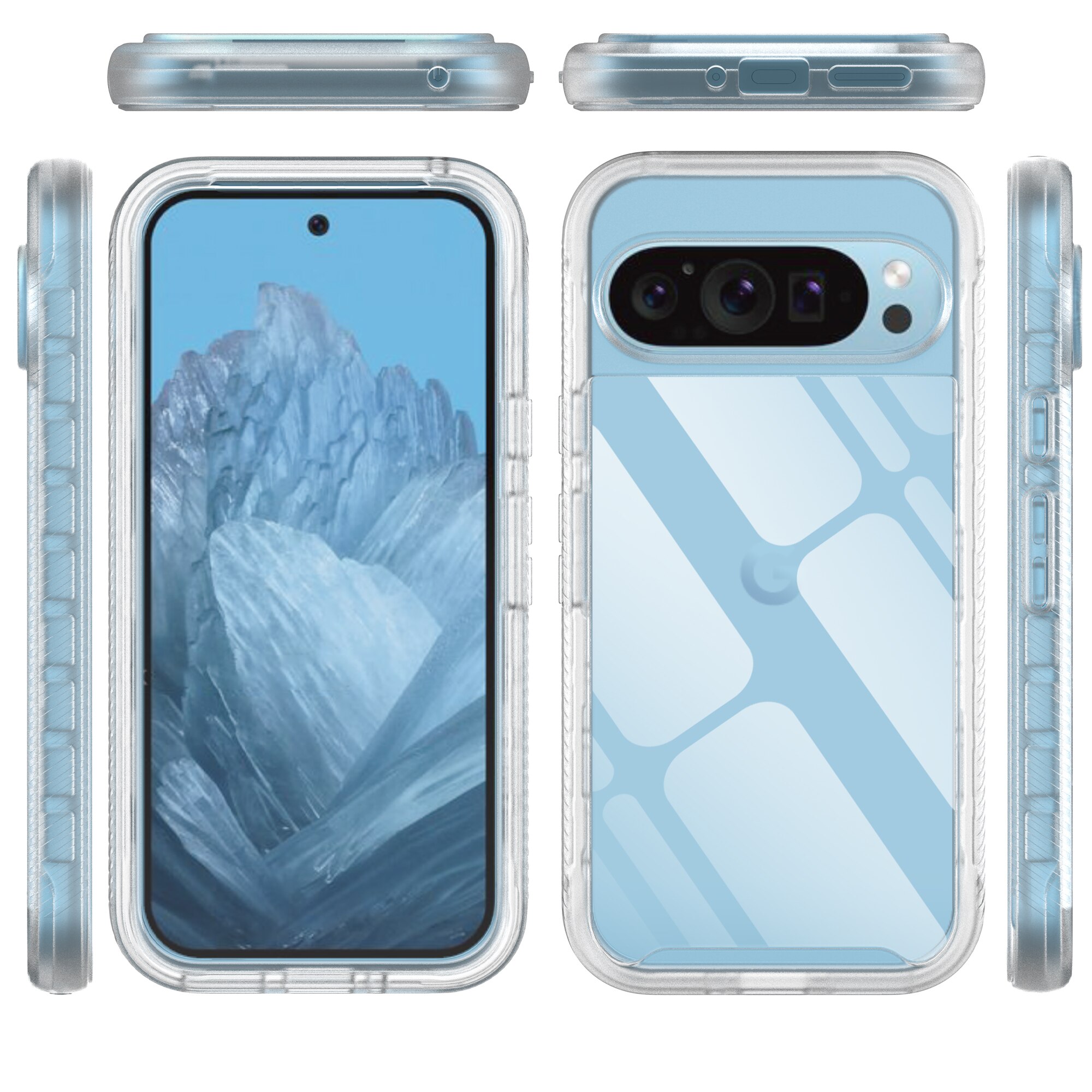 Google Pixel 9 Full Protection Case Transparent