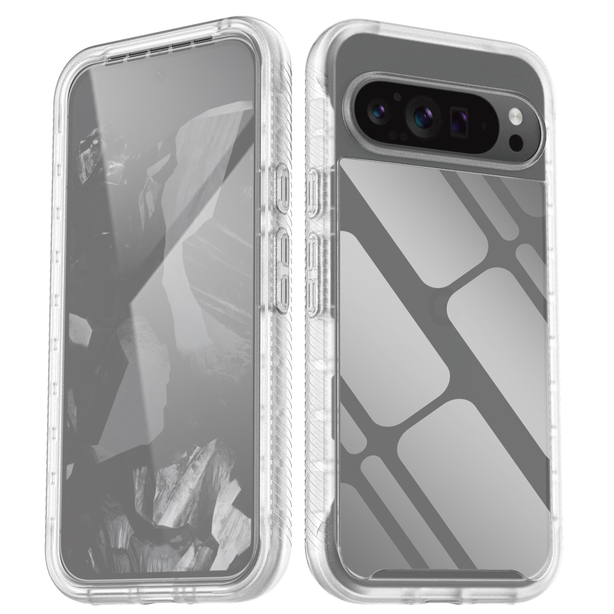 Google Pixel 9 Pro XL Full Protection Case Transparent