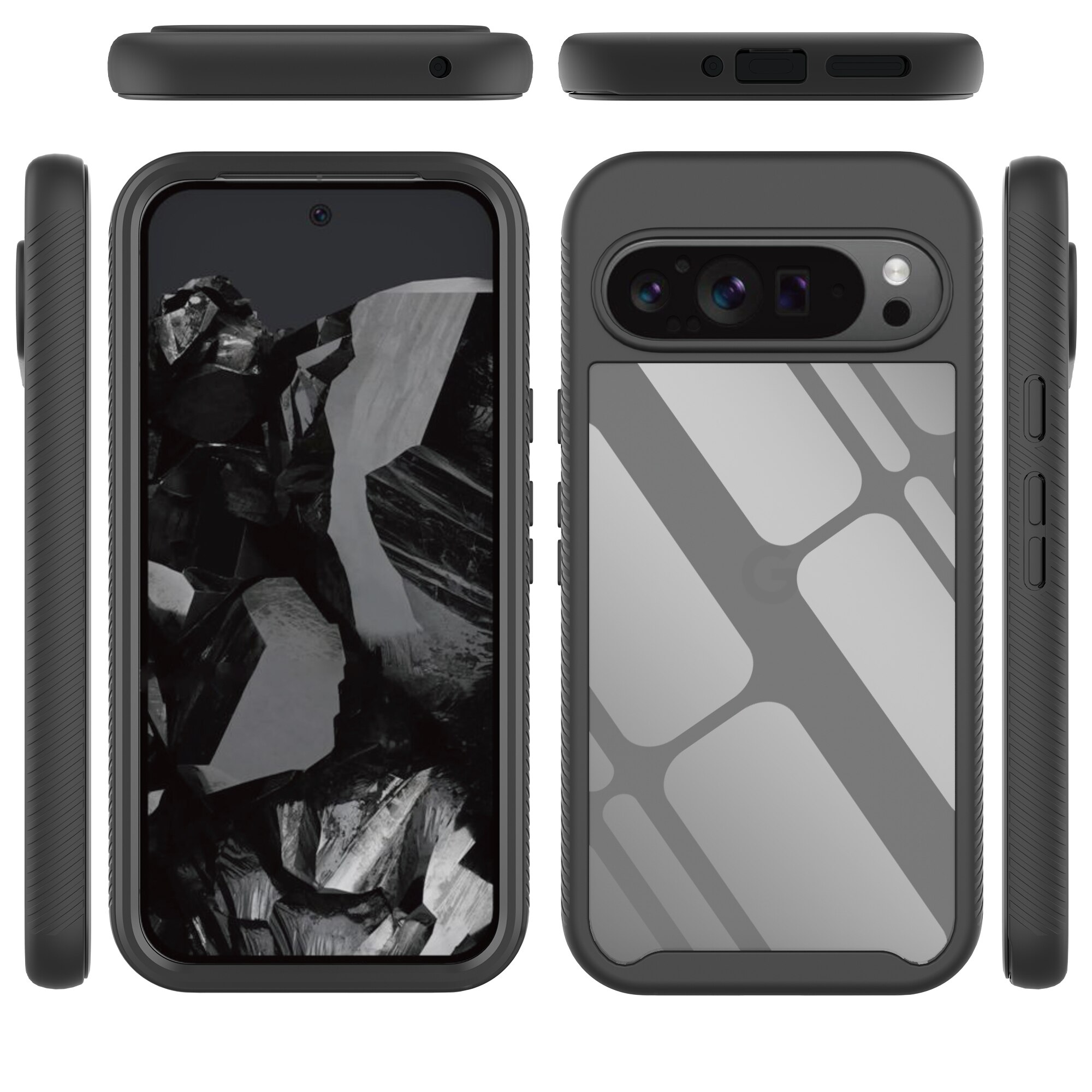 Google Pixel 9 Pro XL Full Protection Case Black