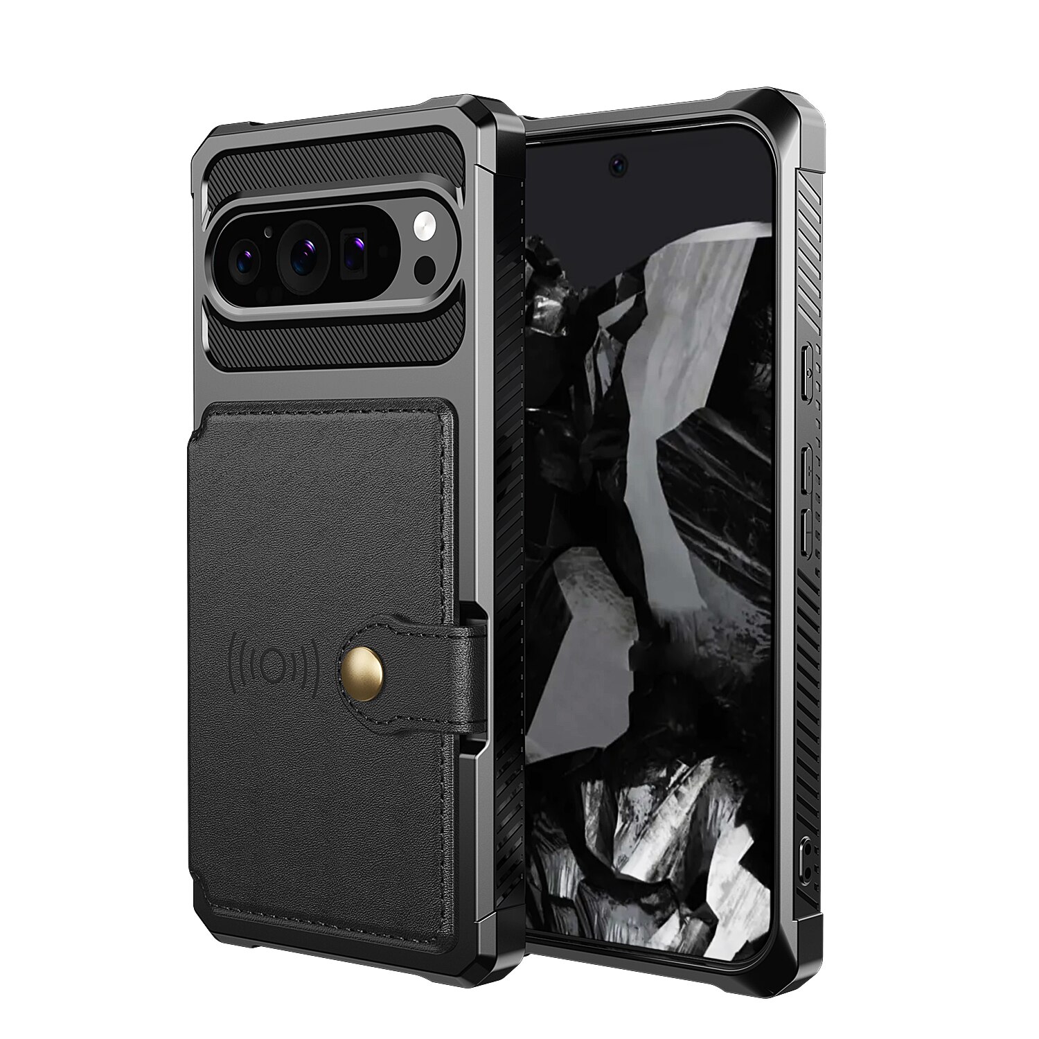 Google Pixel 9 Tough Multi-slot Case Black