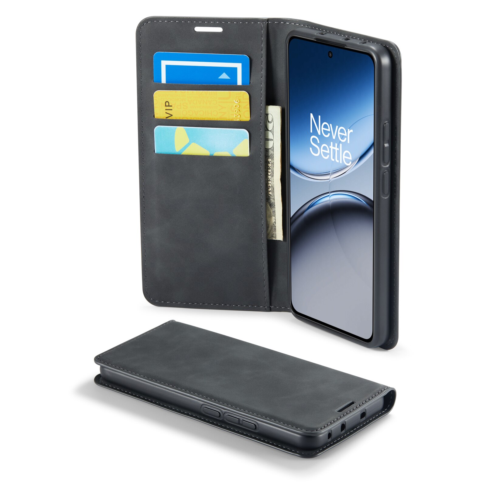 OnePlus Nord 4 Slim Wallet Case Black