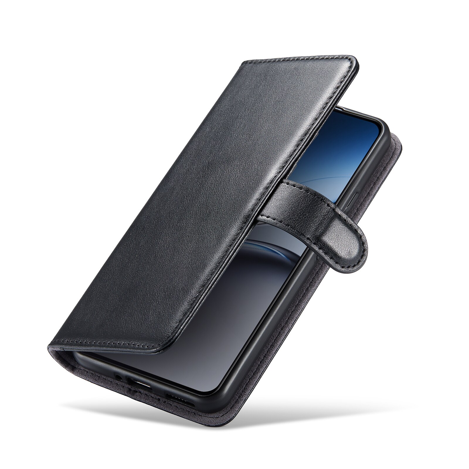 OnePlus Nord 4 Genuine Leather Wallet Case Black