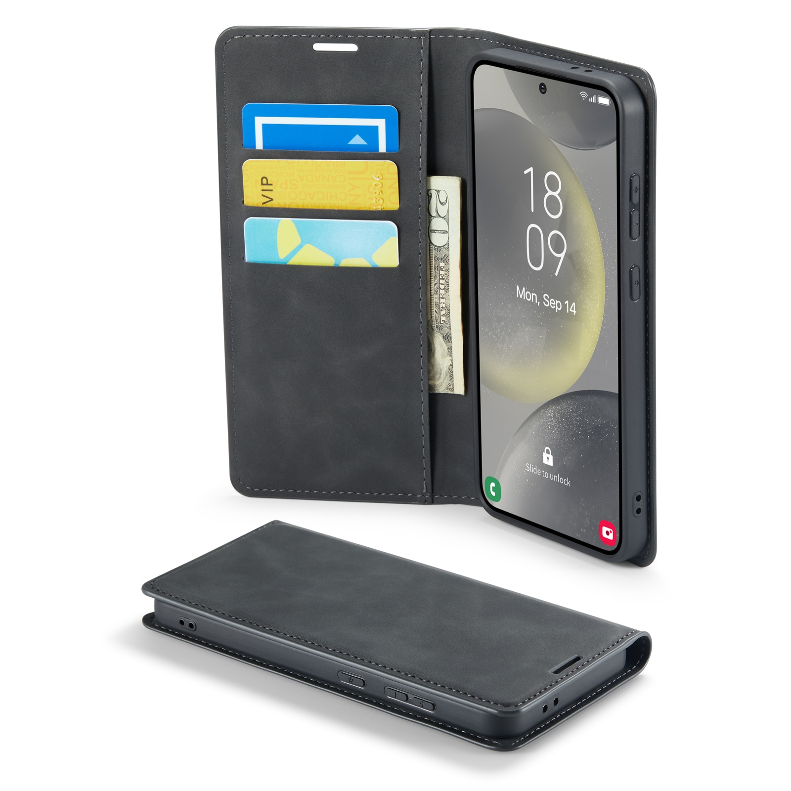 Samsung Galaxy S24 FE Slim Wallet Case Black