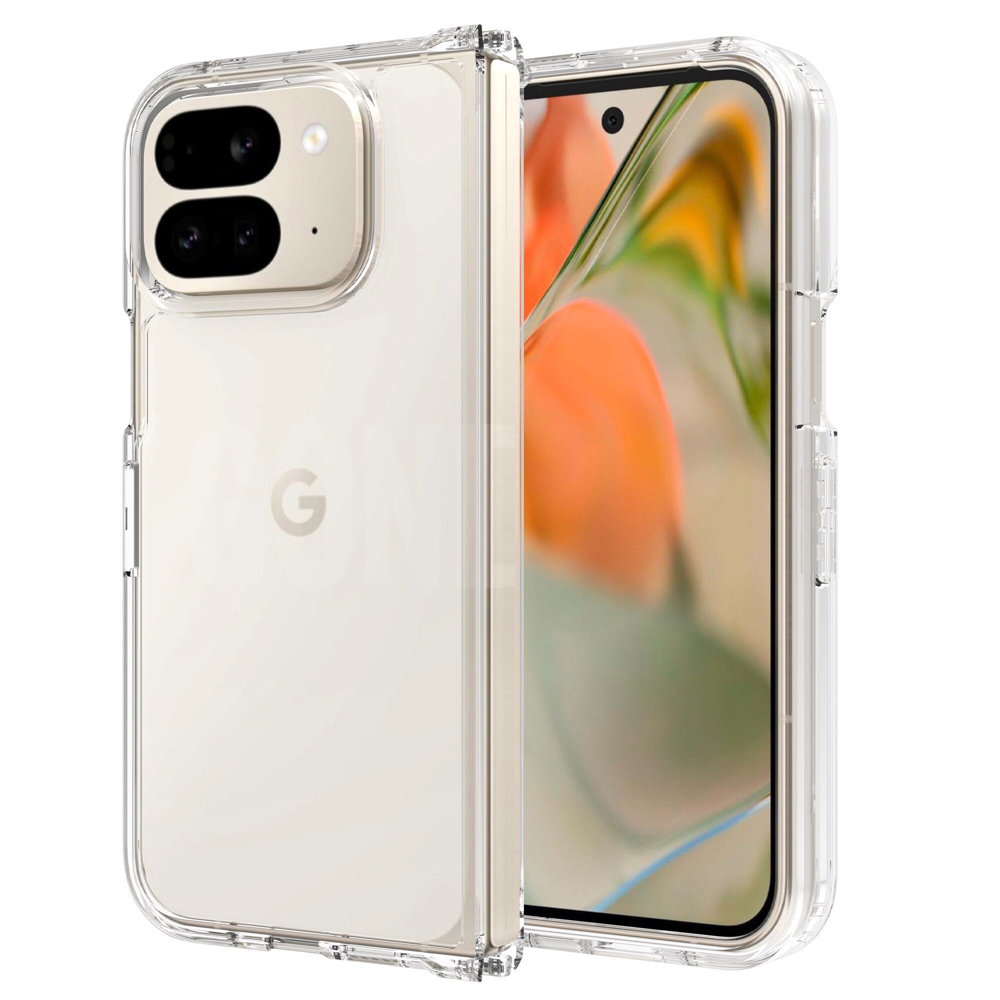 Google Pixel 9 Pro Fold Hybrid Case Transparent