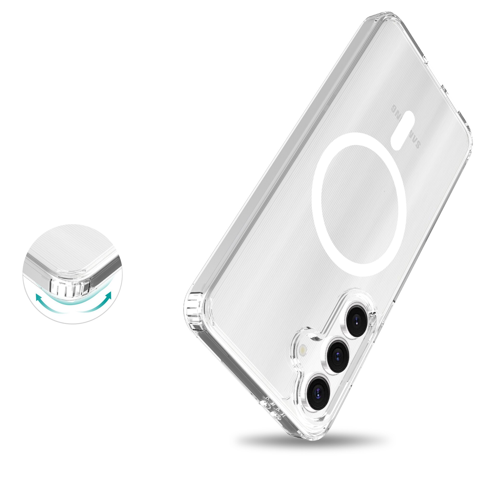 Hybrid Case MagSafe Samsung Galaxy S24 FE Transparent