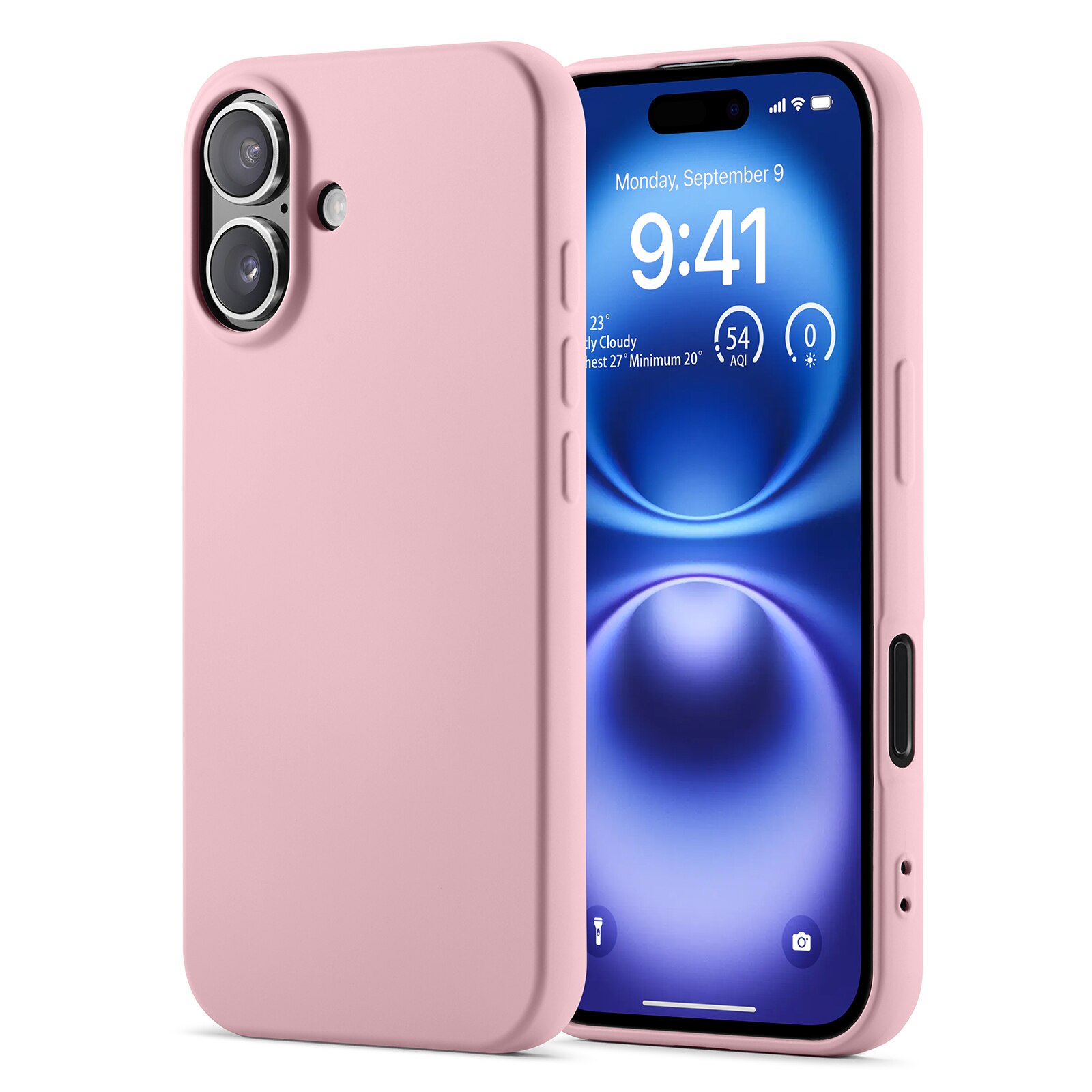 iPhone 16 Pro Shock-resistant TPU Case Pink