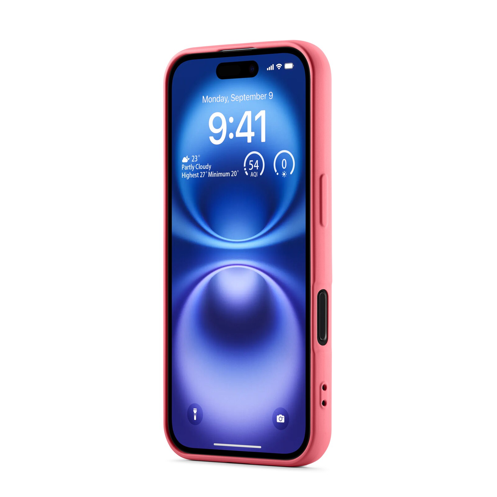 iPhone 16 Shock-resistant TPU Case Cerise