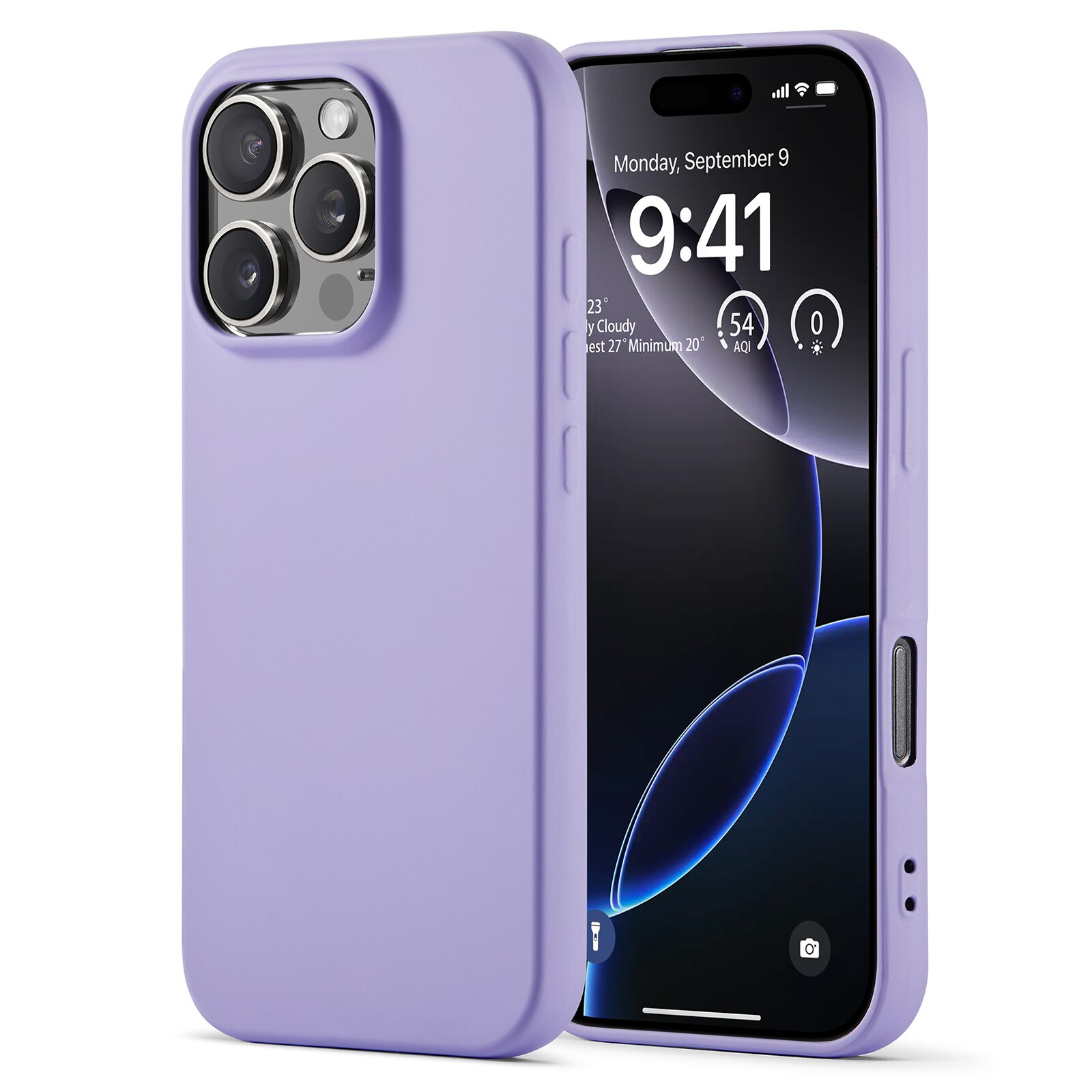 iPhone 16 Pro Shock-resistant TPU Case Purple