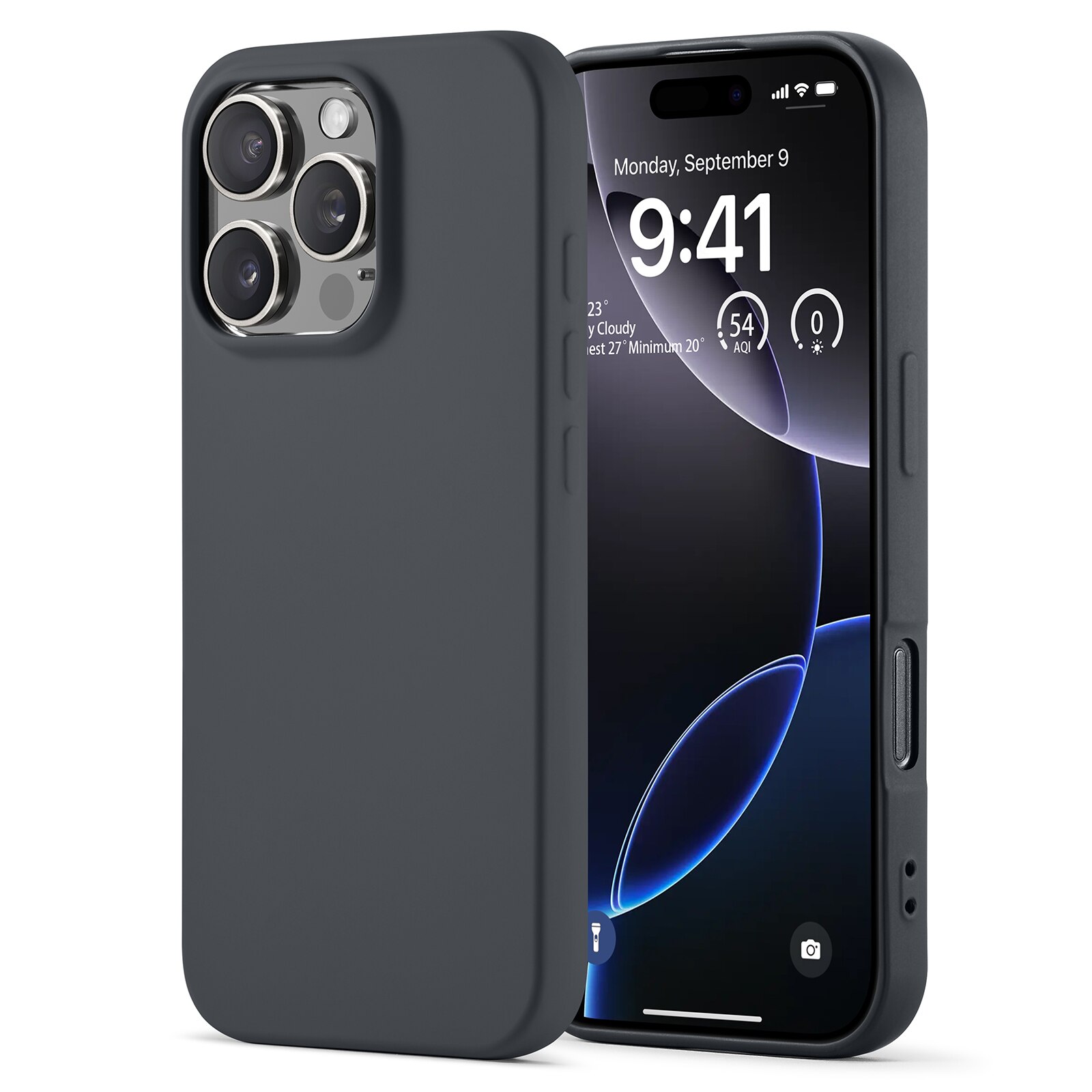 iPhone 16 Pro Max Shock-resistant TPU Case Grey