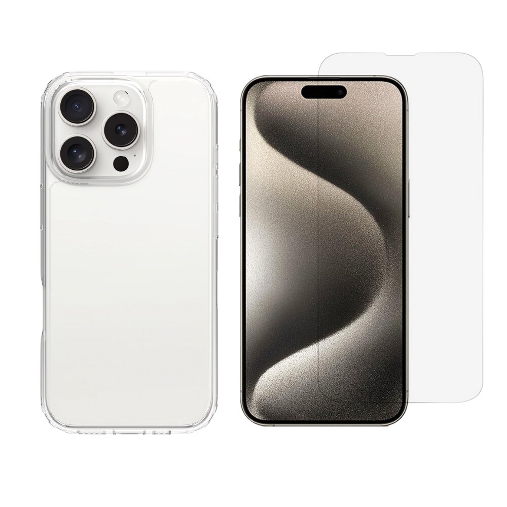 iPhone 16 Pro Kit w. Case and Screen Protector