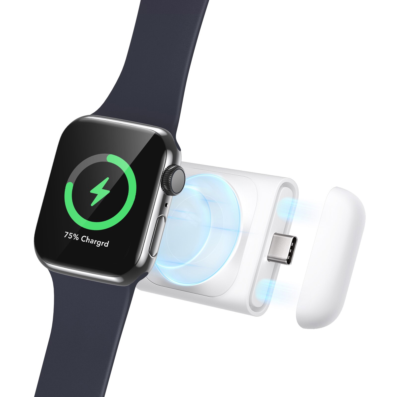 Portable Charger Apple Watch White