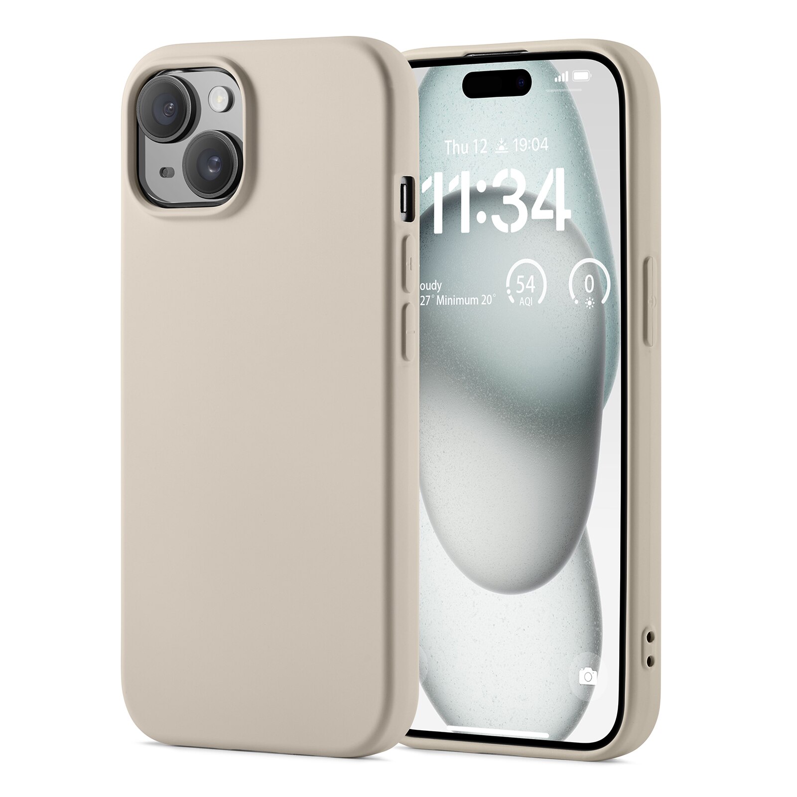 iPhone 15 TPU Case Beige