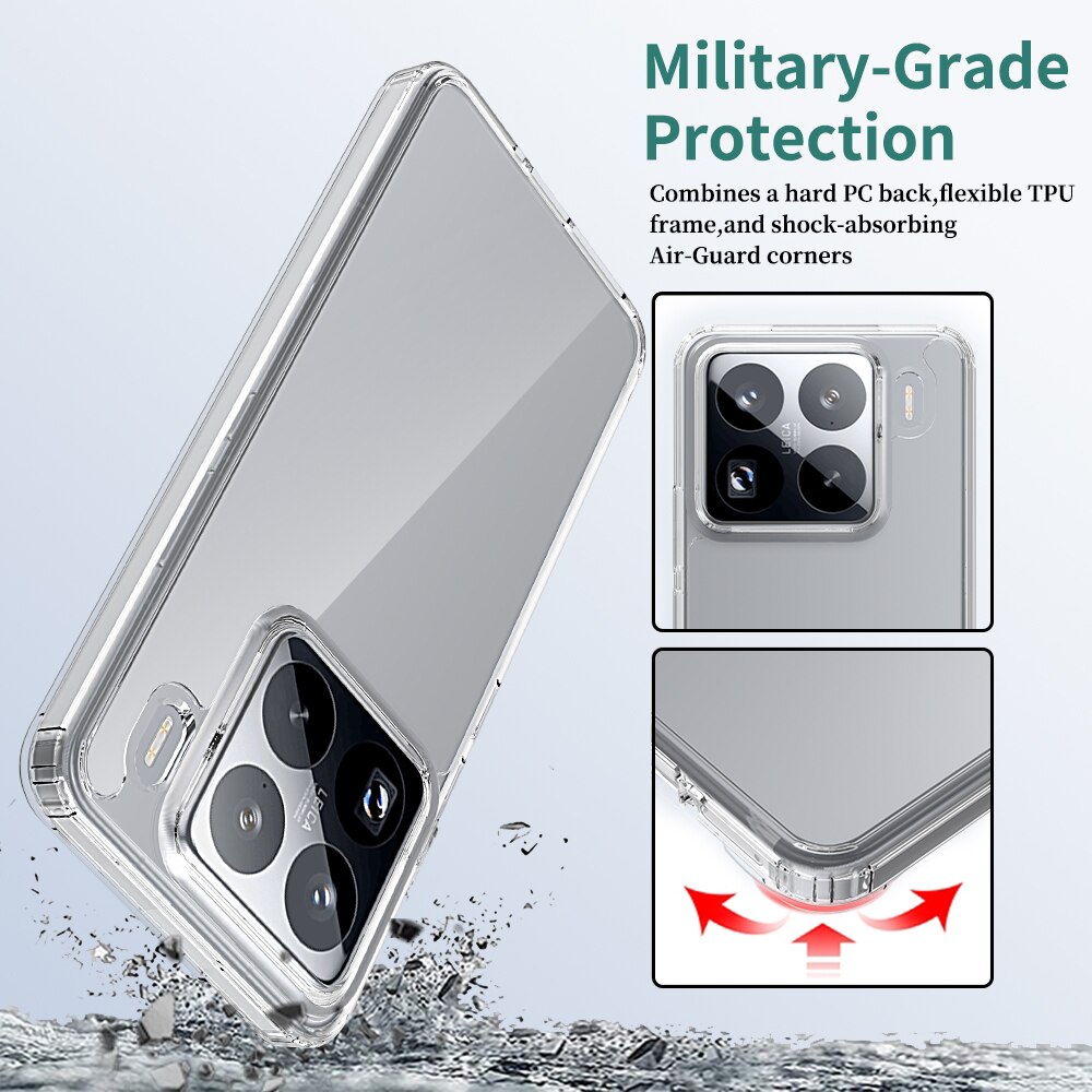 Xiaomi 15 Pro Hybrid Case Transparent