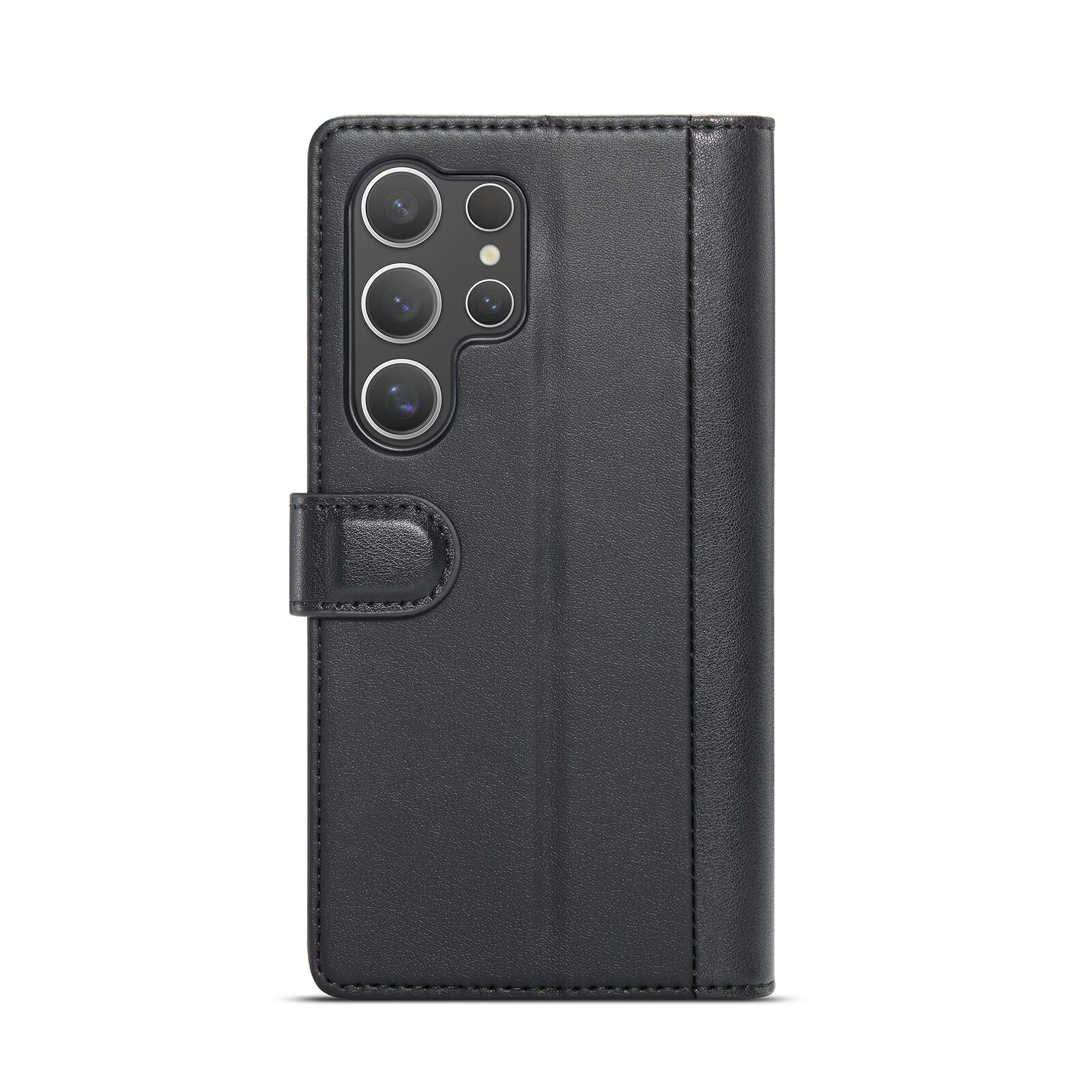 Samsung Galaxy S25 Ultra Genuine Leather Wallet Case Black