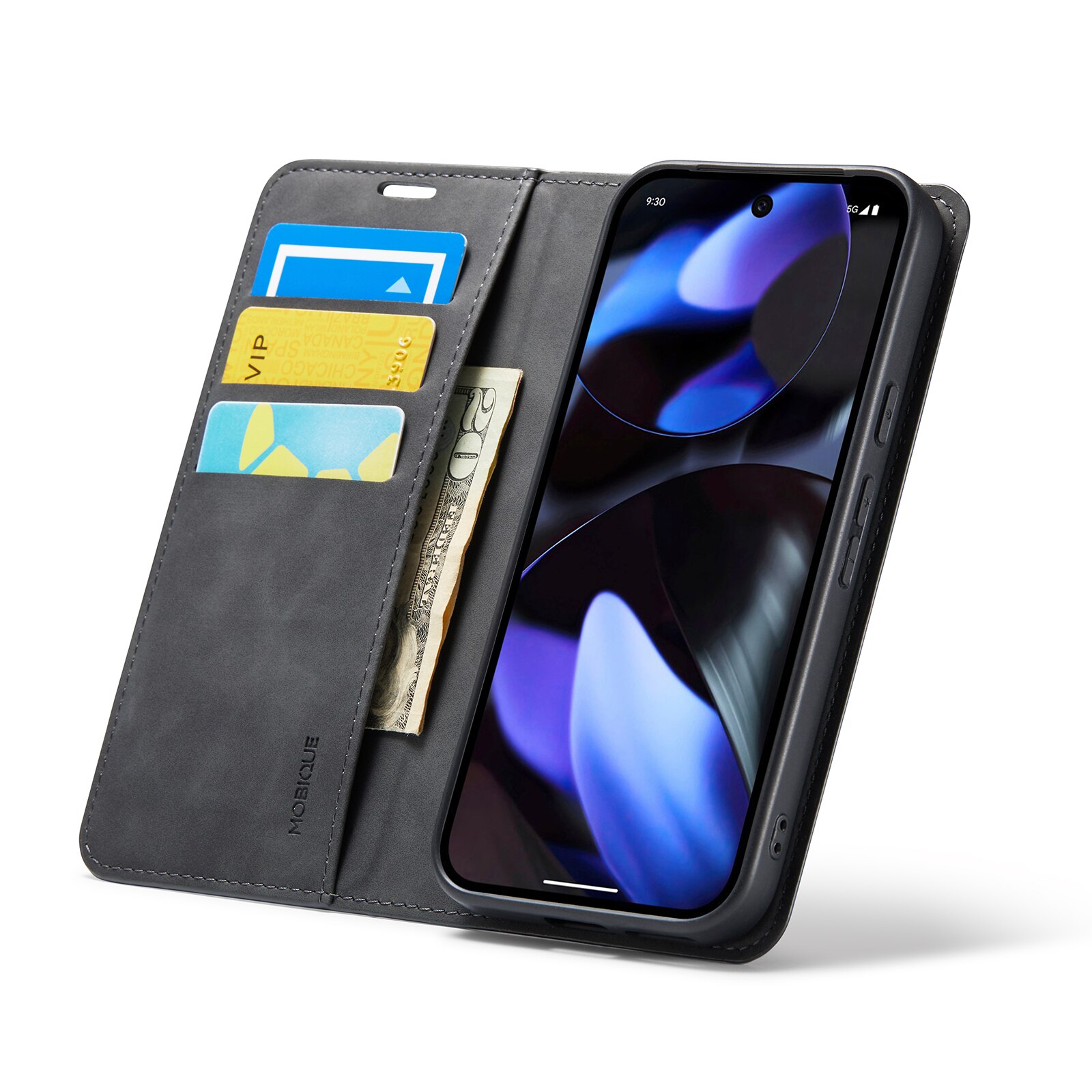 Google Pixel 9a Slim Wallet Case Black