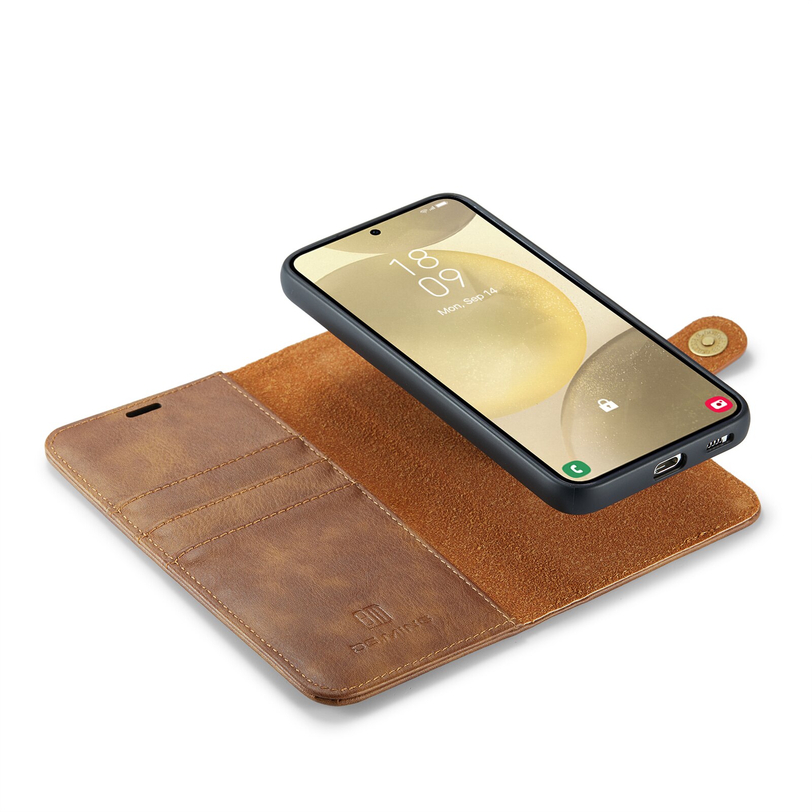 Samsung Galaxy S25 Plus Magnet Wallet Cognac