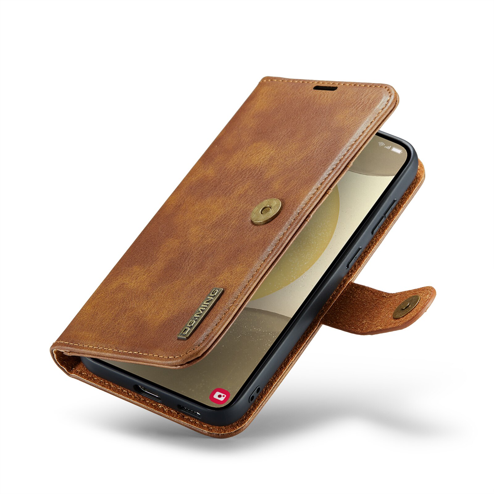 Samsung Galaxy S25 Plus Magnet Wallet Cognac