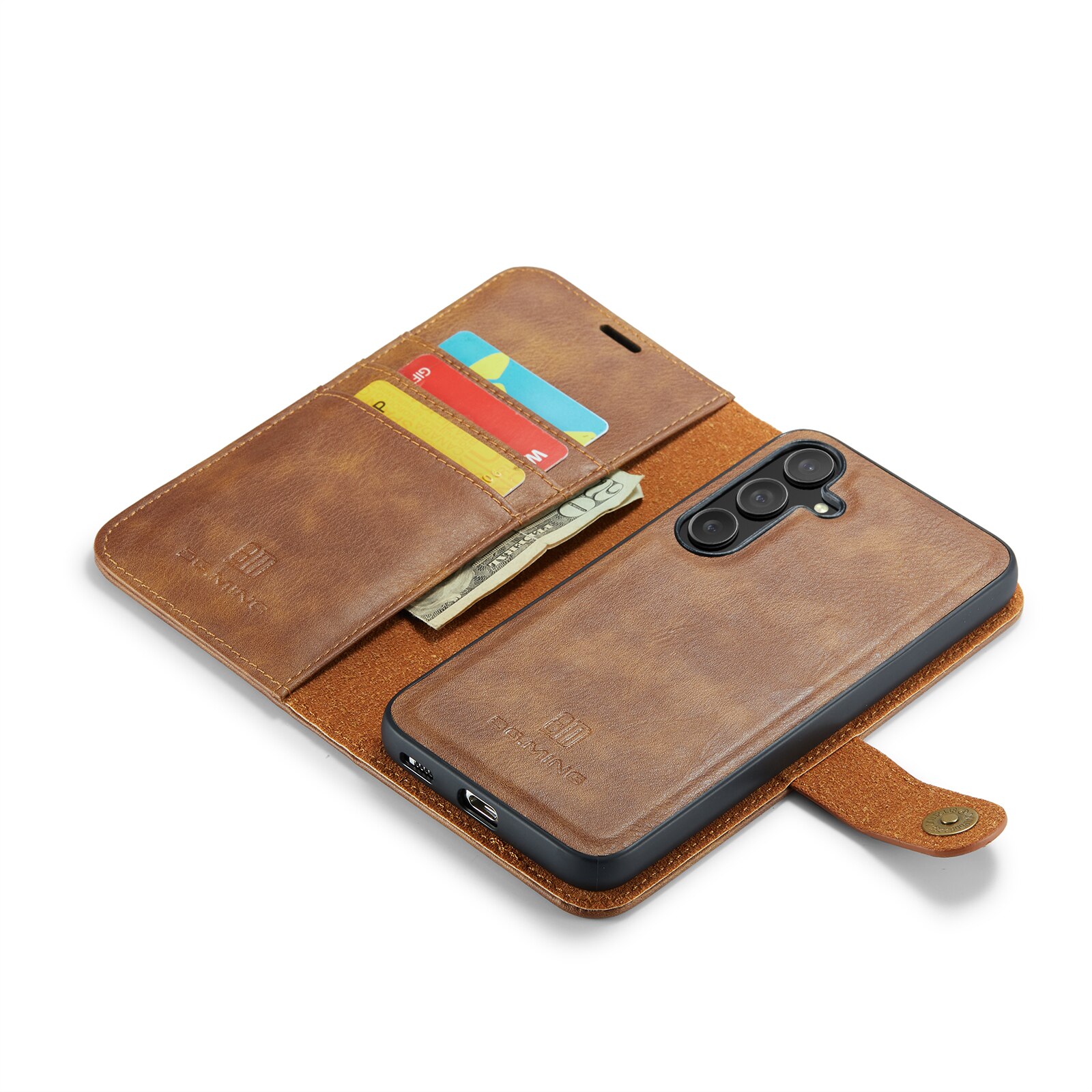 Samsung Galaxy S25 Plus Magnet Wallet Cognac