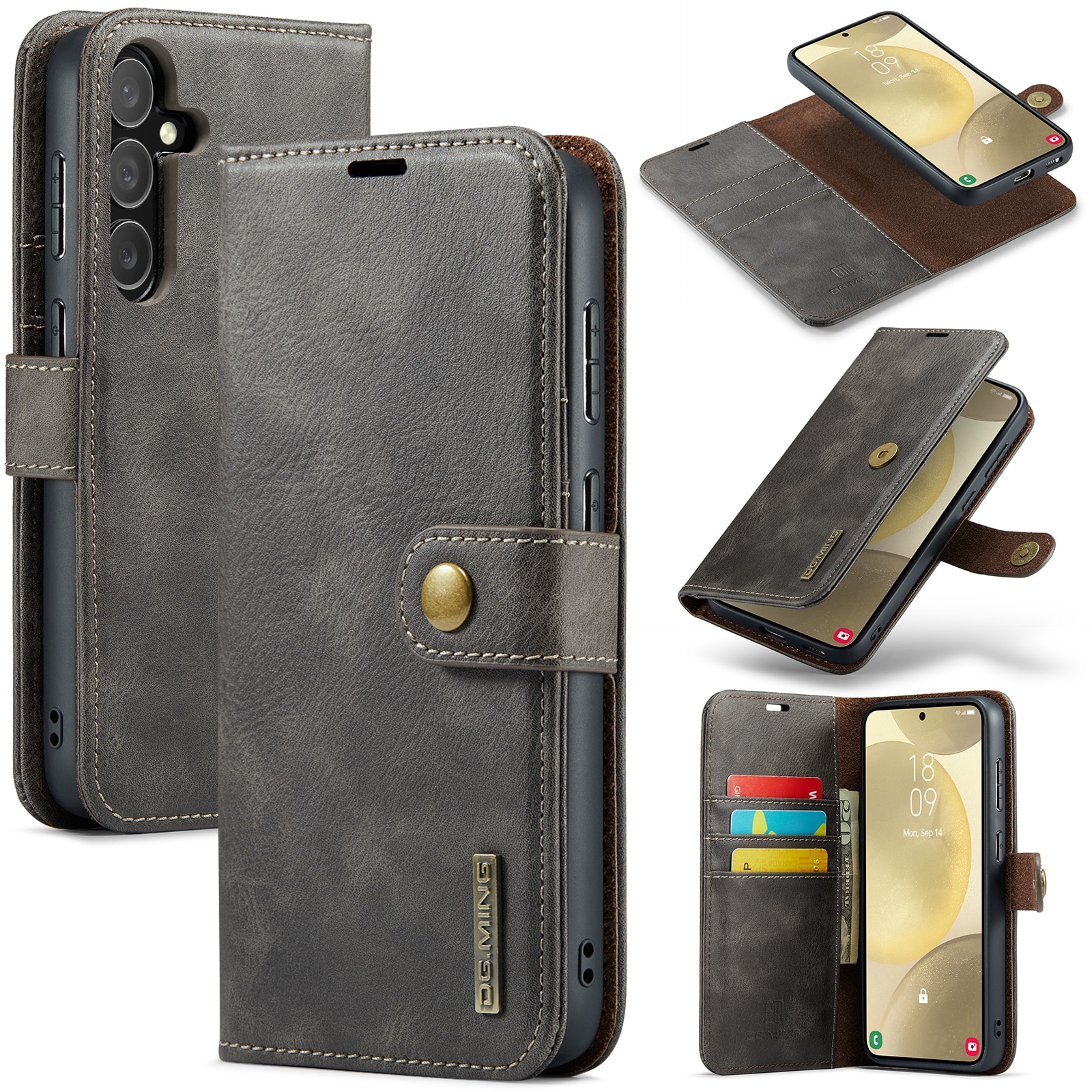 Samsung Galaxy S25 Plus Magnet Wallet Brown