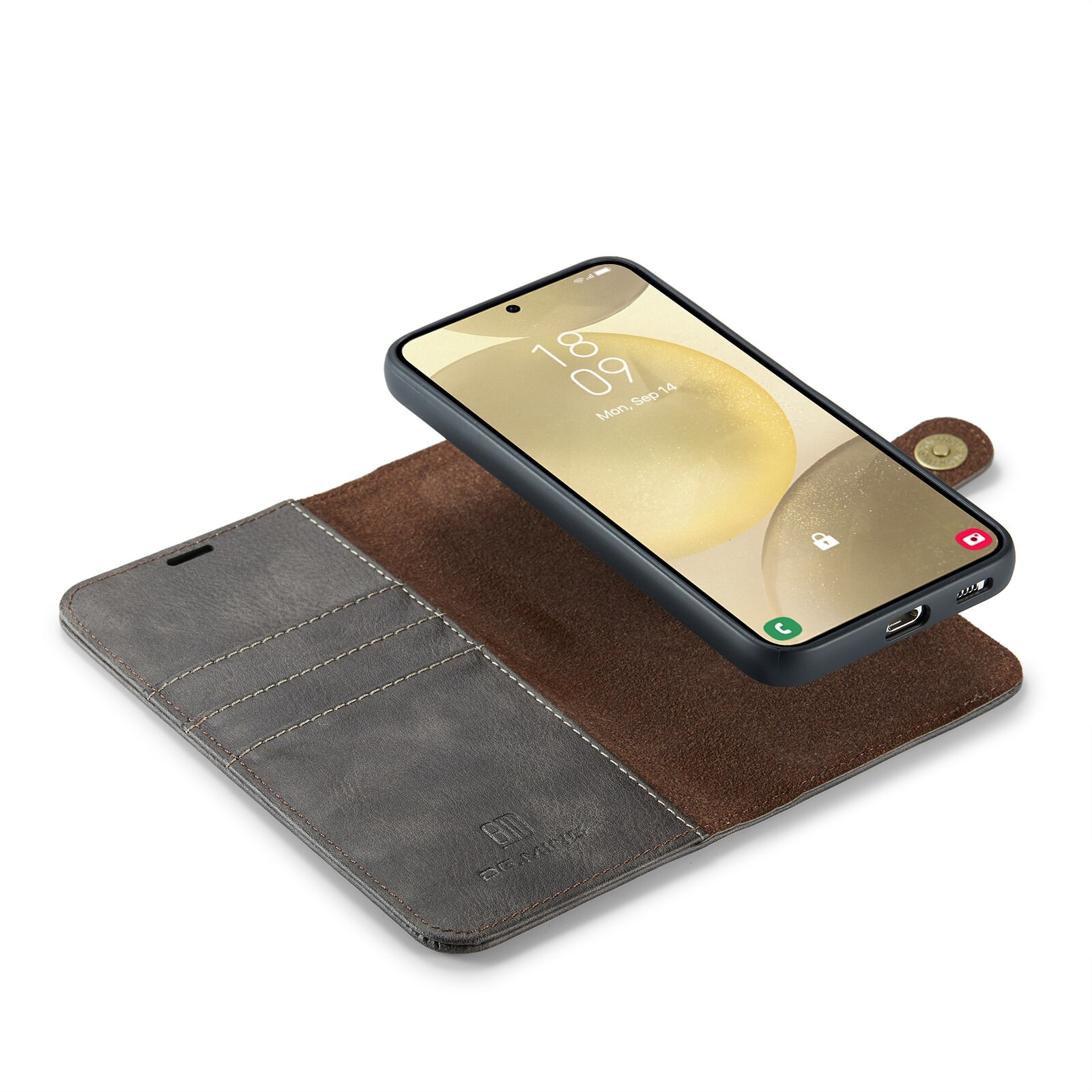 Samsung Galaxy S25 Magnet Wallet Brown