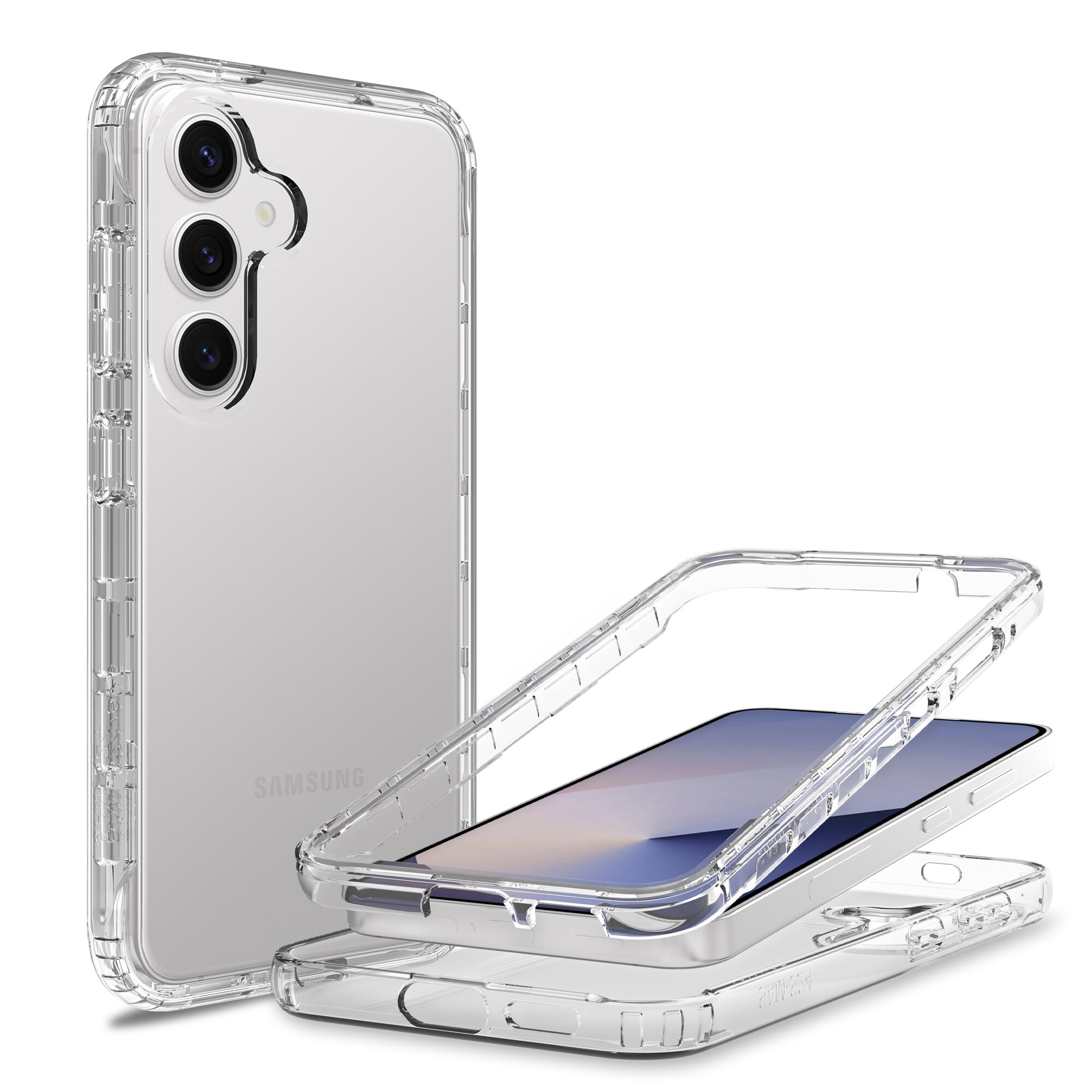 Samsung Galaxy S25 Full Cover Case Transparent