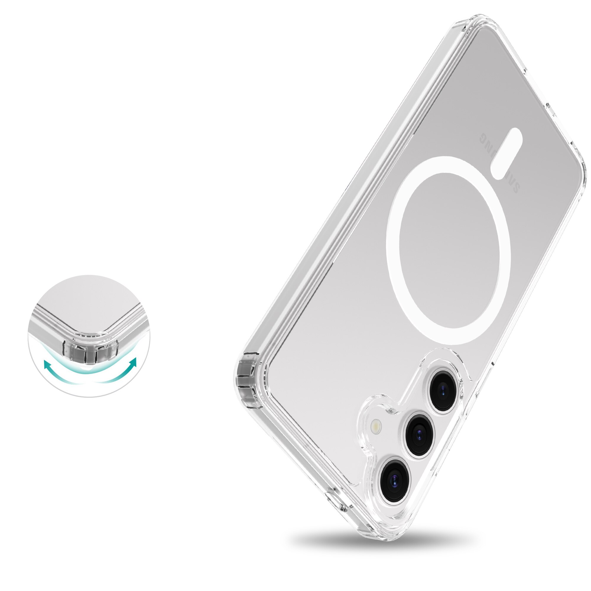 Hybrid Case MagSafe Samsung Galaxy S25 Transparent