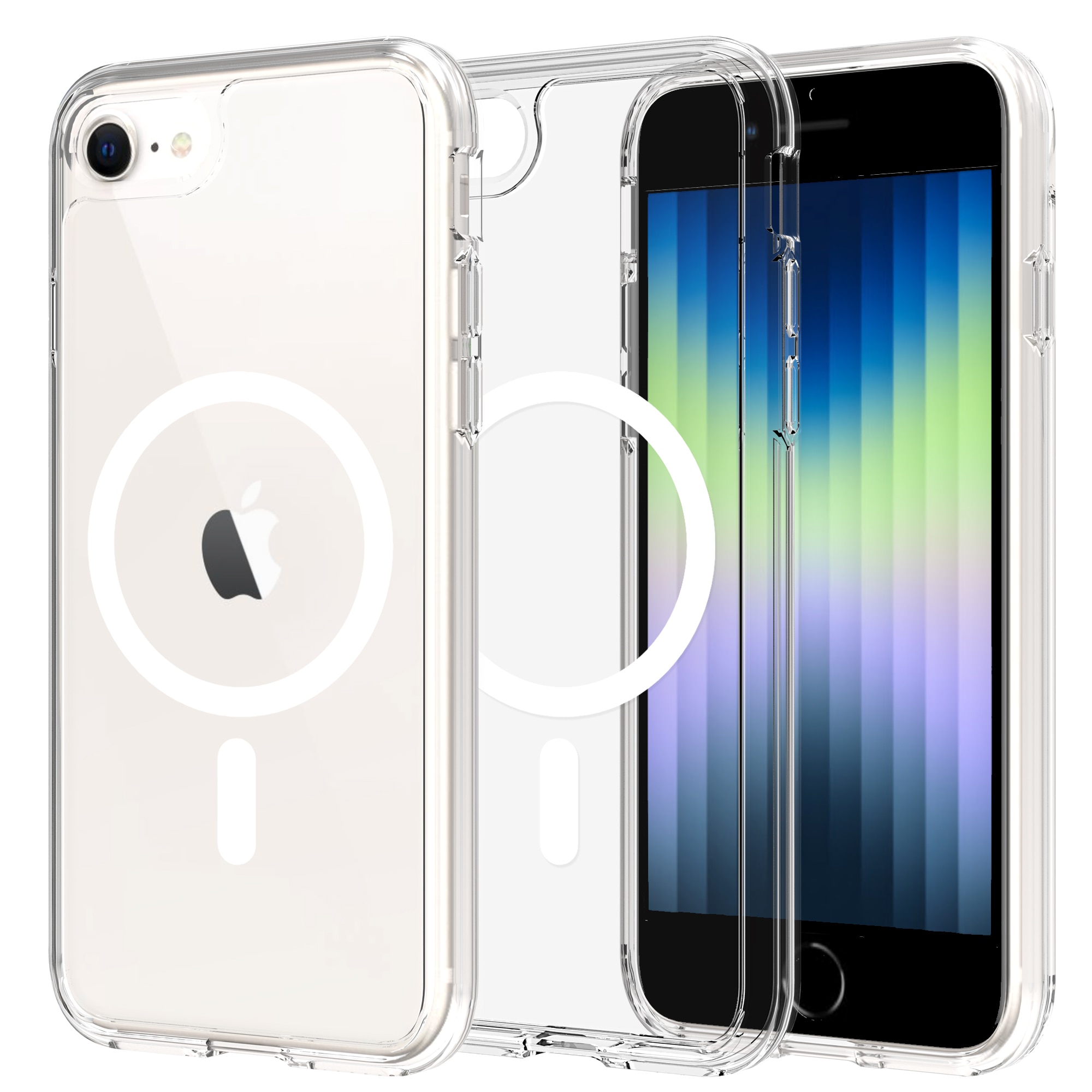 Hybrid Case MagSafe iPhone SE 2022 Transparent