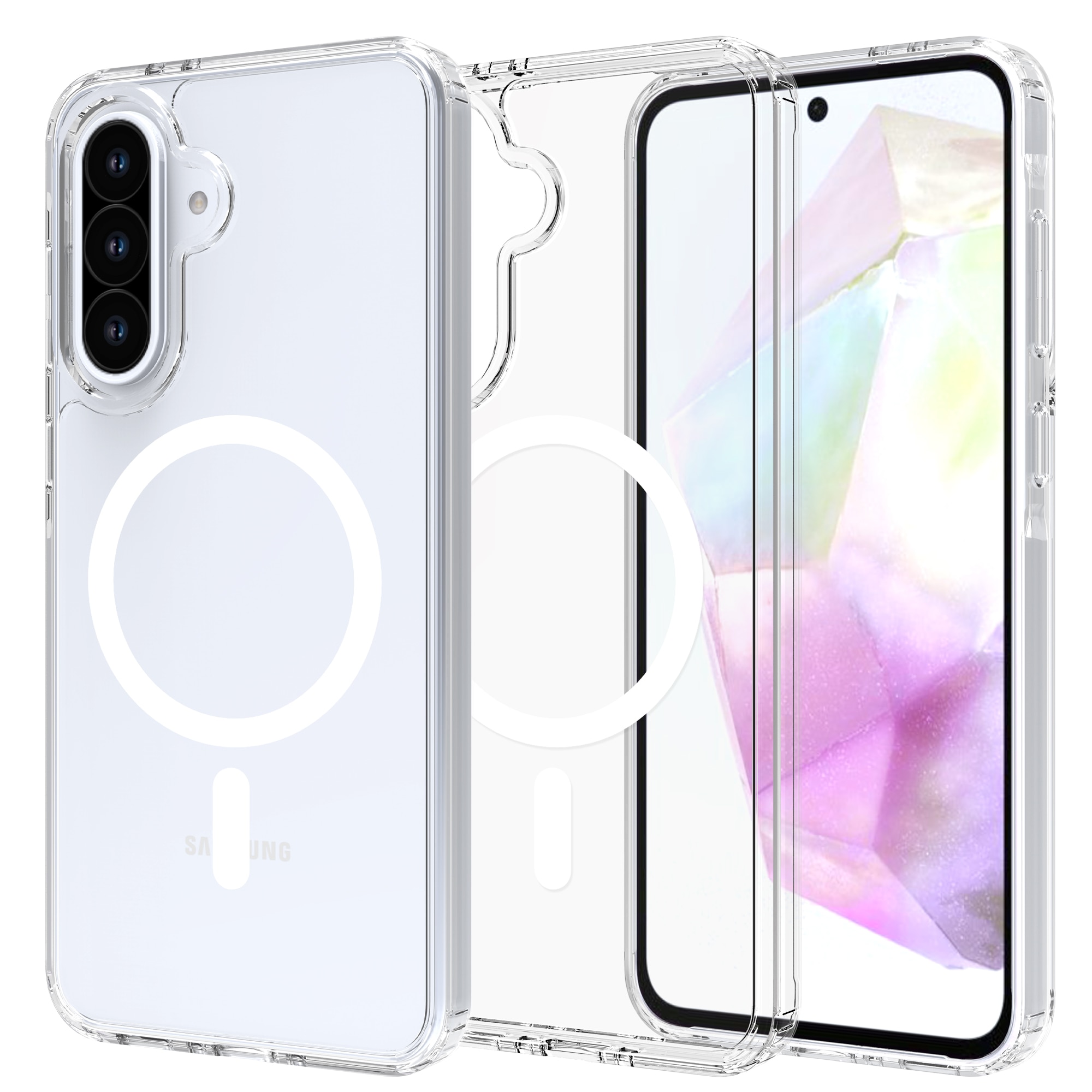 Hybrid Case MagSafe Samsung Galaxy A36 Transparent