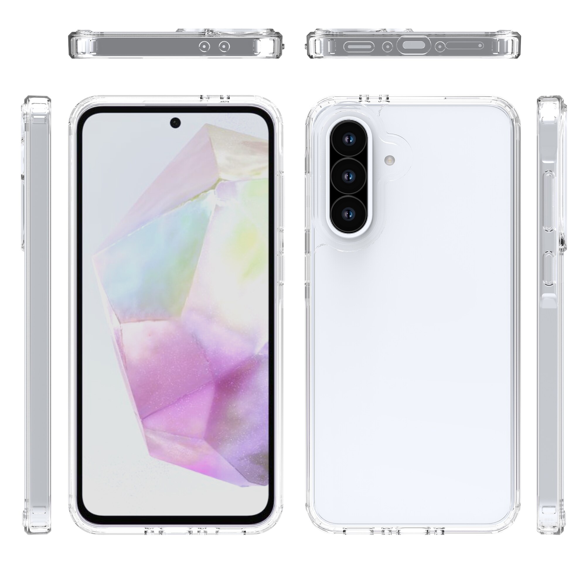 Samsung Galaxy A36 Hybrid Case Transparent