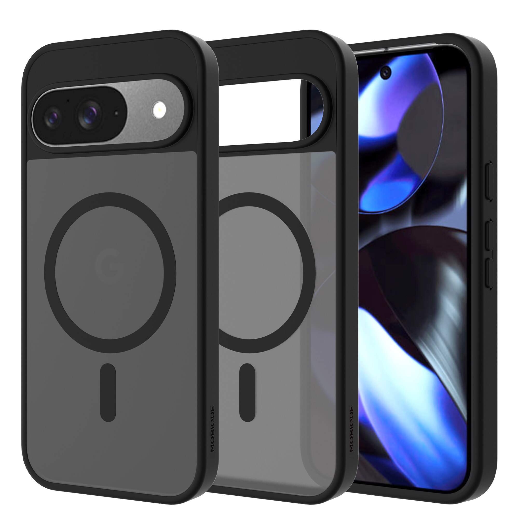 Magnetic Hybrid Case Google Pixel 9 Pro Frosted Black