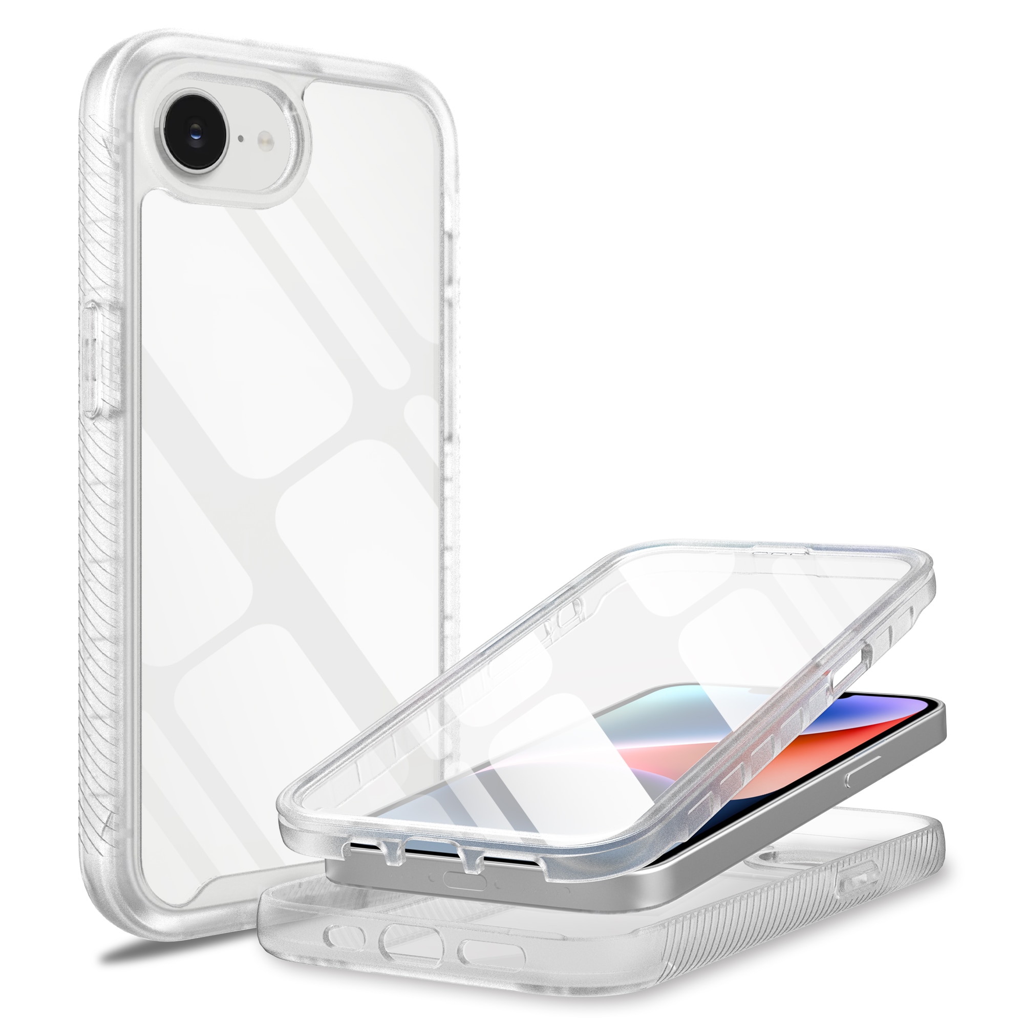 iPhone 16e Full Protection Case Transparent