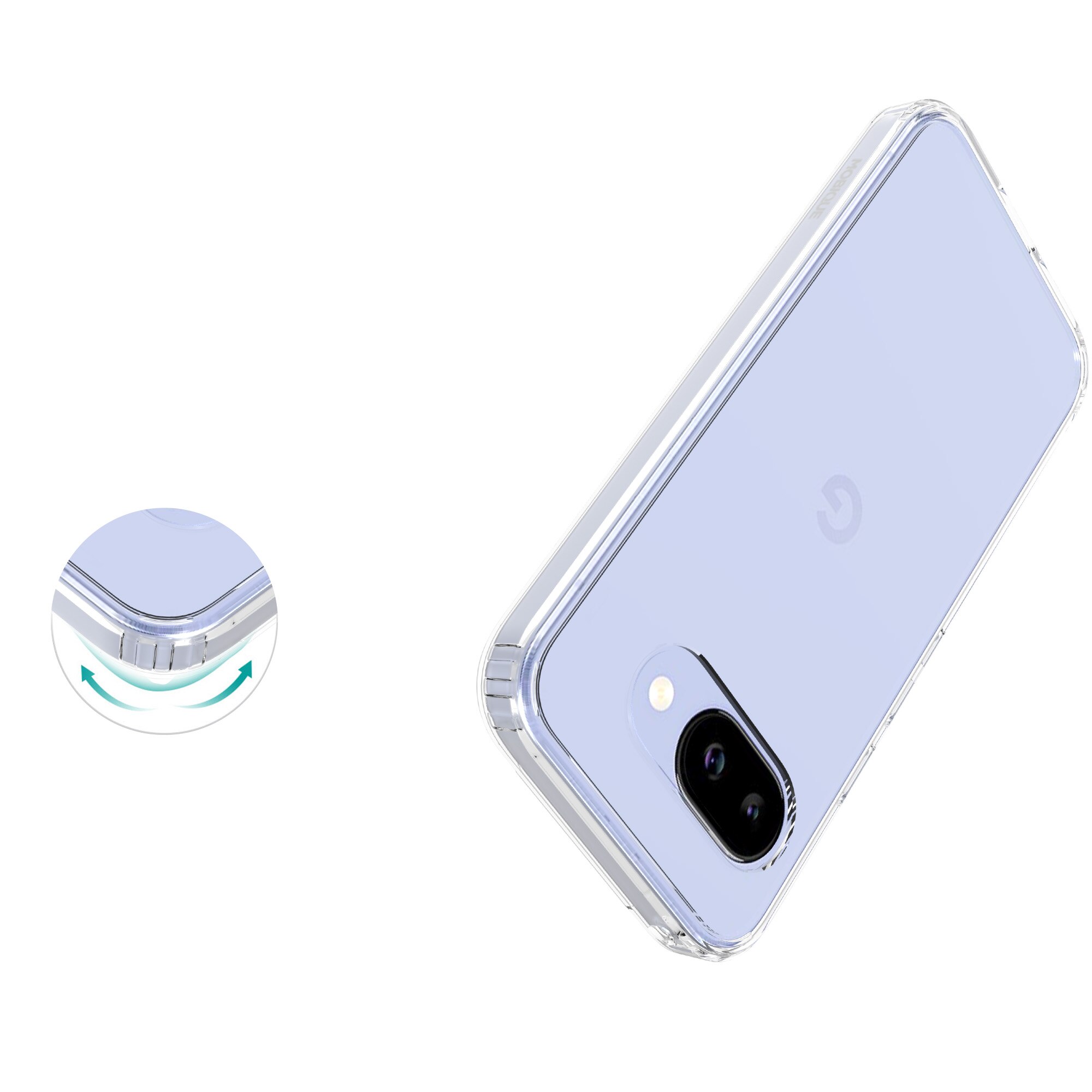 Google Pixel 9a Hybrid Case Transparent