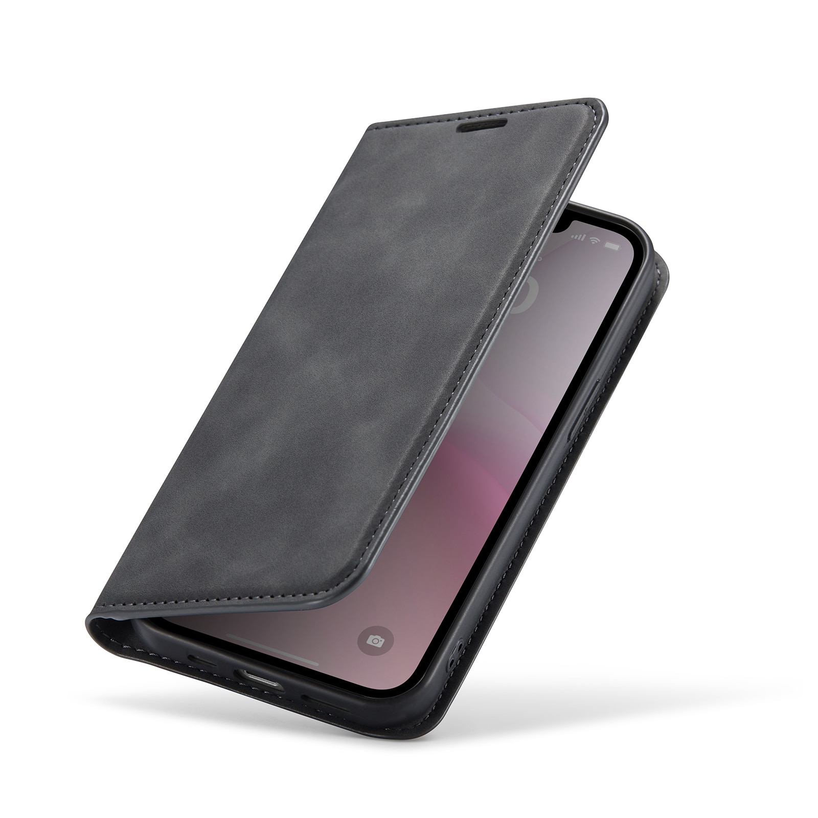 iPhone 16e Slim Wallet Case Black