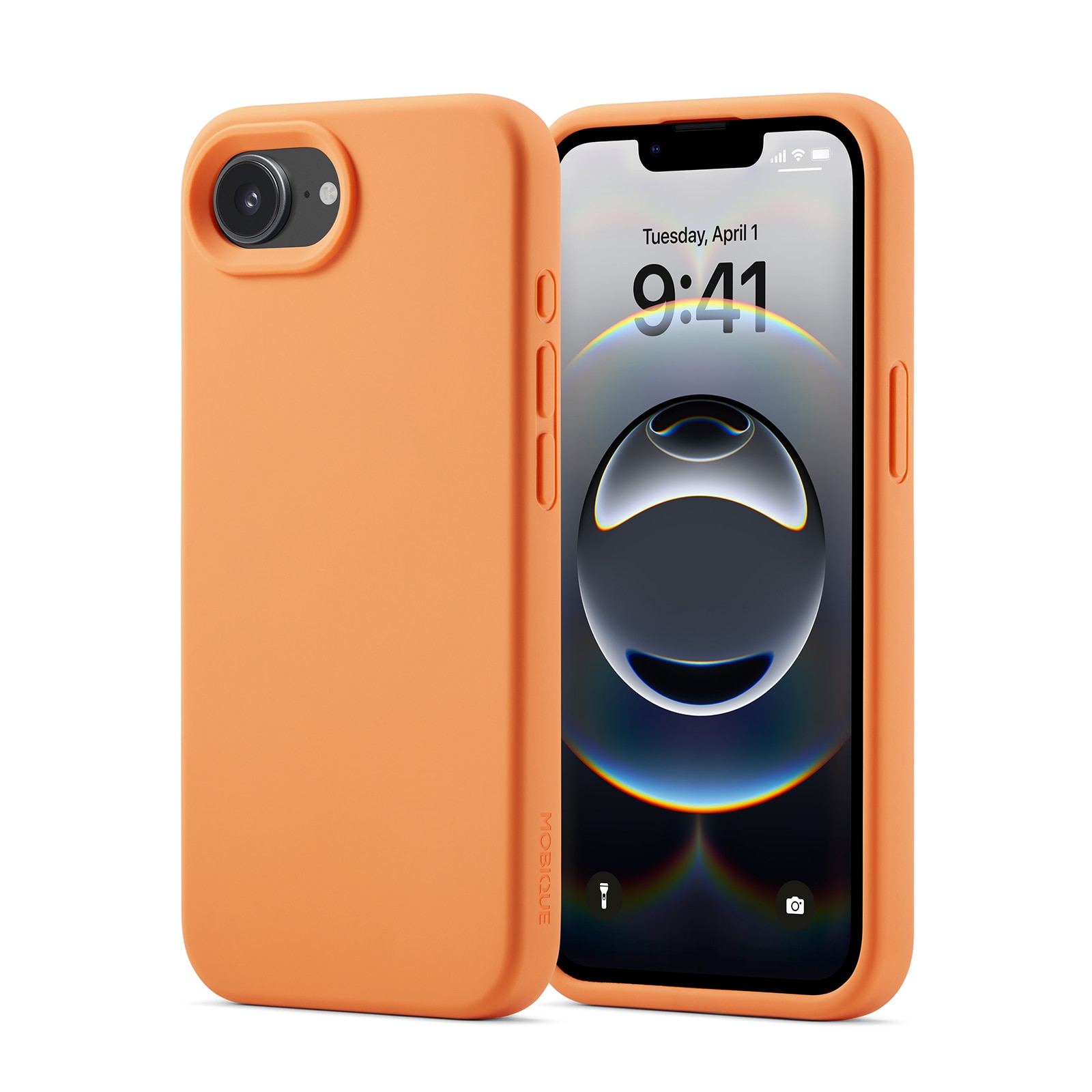 iPhone 16e Magnetic Silicone Case Solar Orange