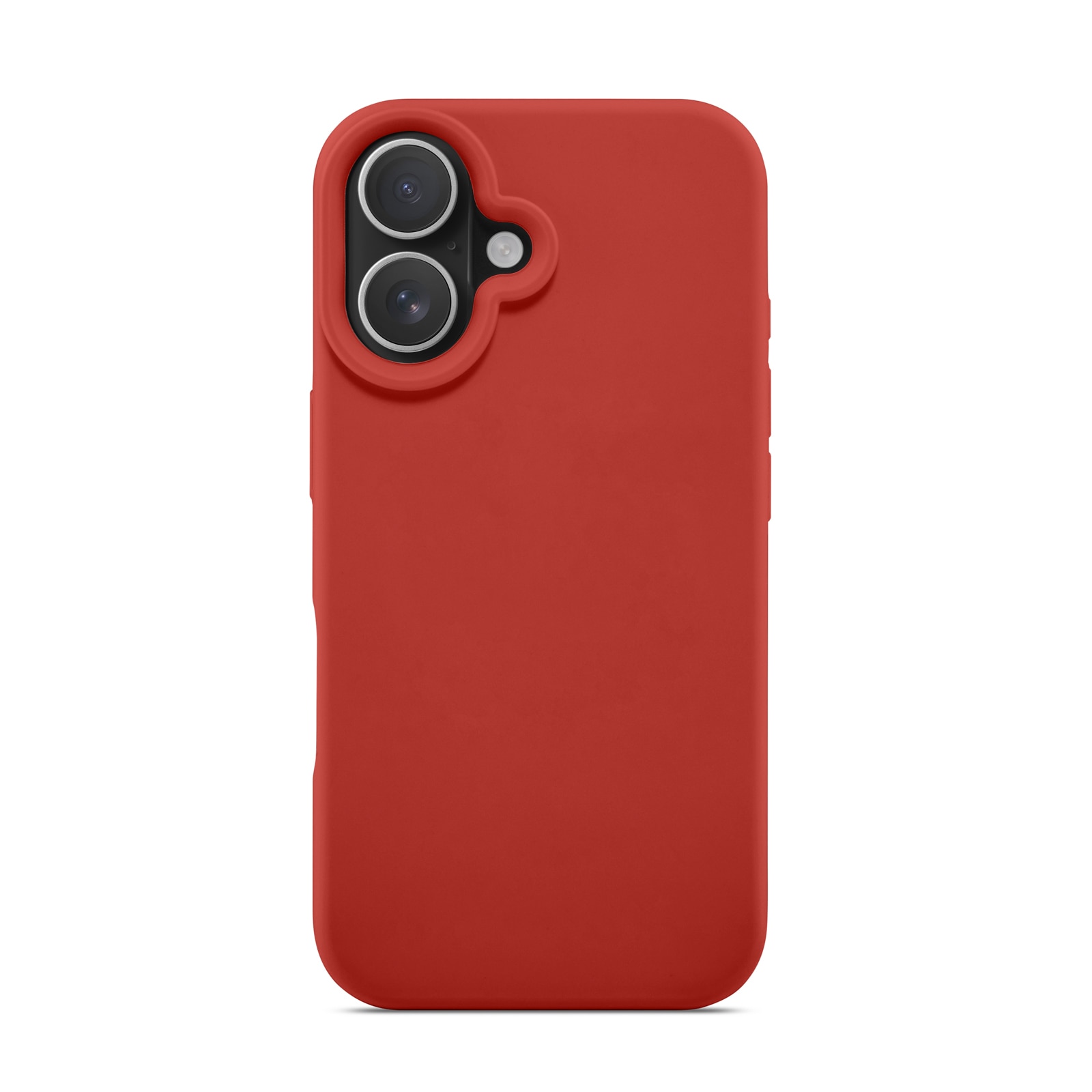 iPhone 16 Magnetic Silicone Case Lava Red